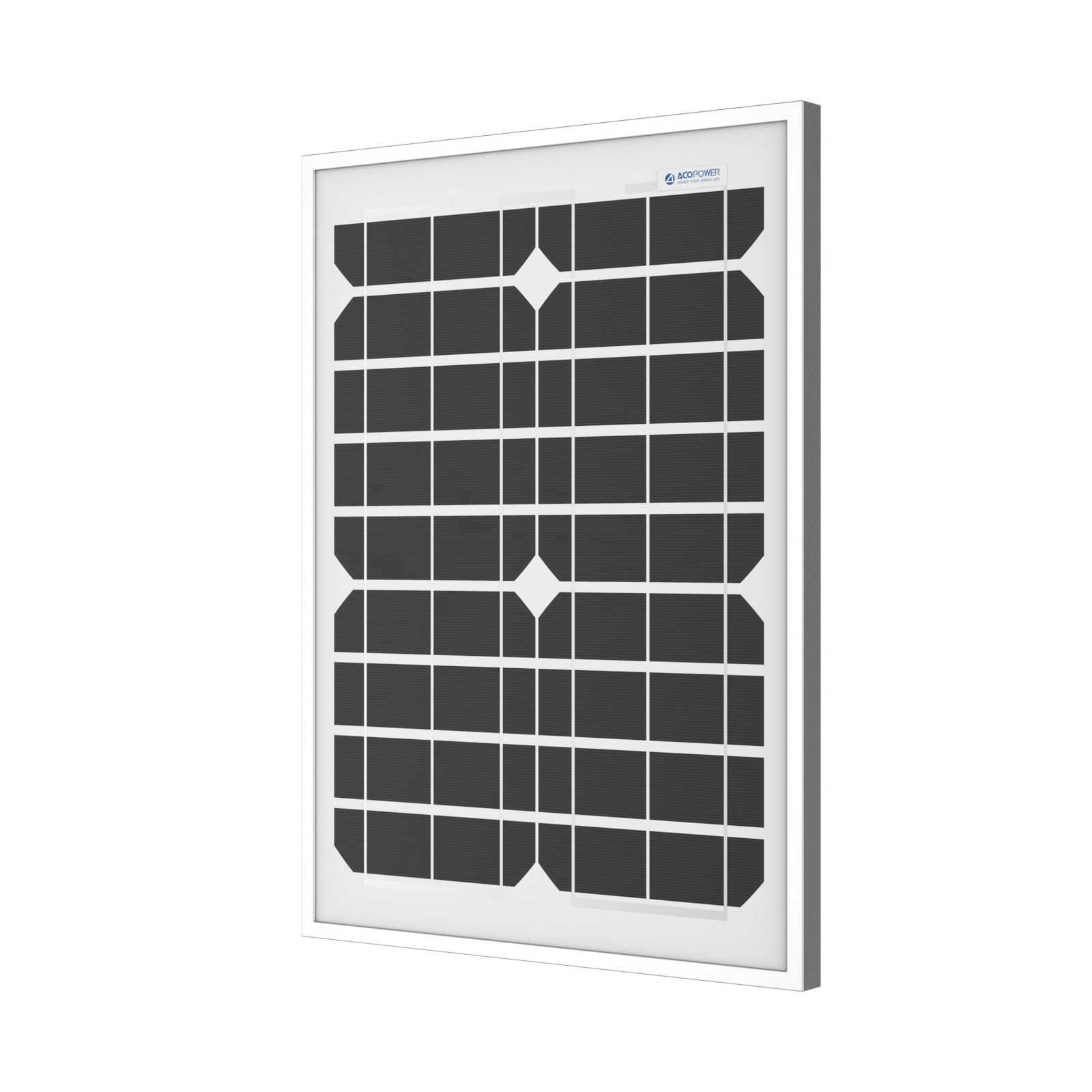 ACOPOWER 20 Watt 12 Volt Monocrystalline Solar Panel HY020-12M