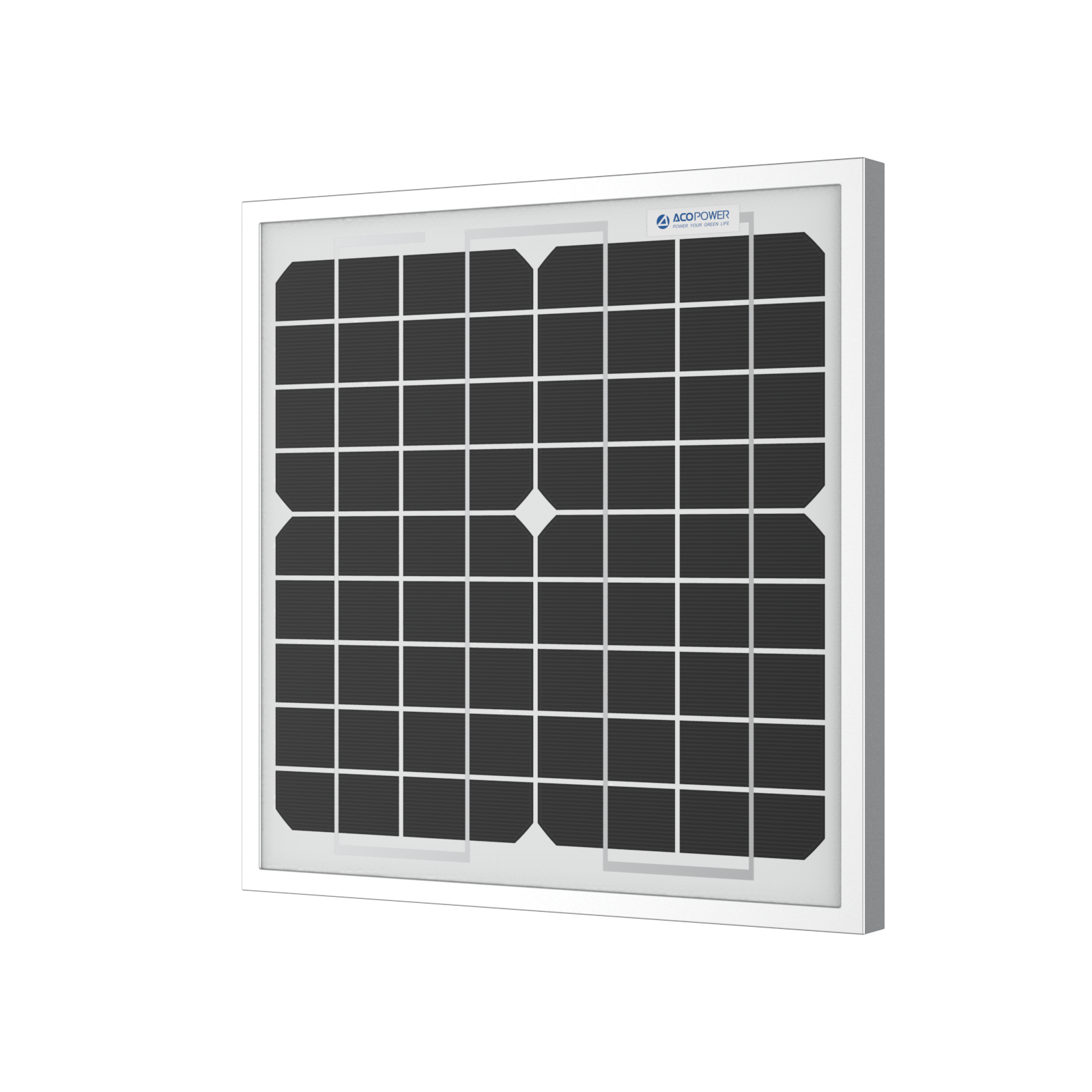 ACOPOWER 10 Watt 12 Volt Monocrystalline Solar Panel HY010-12M