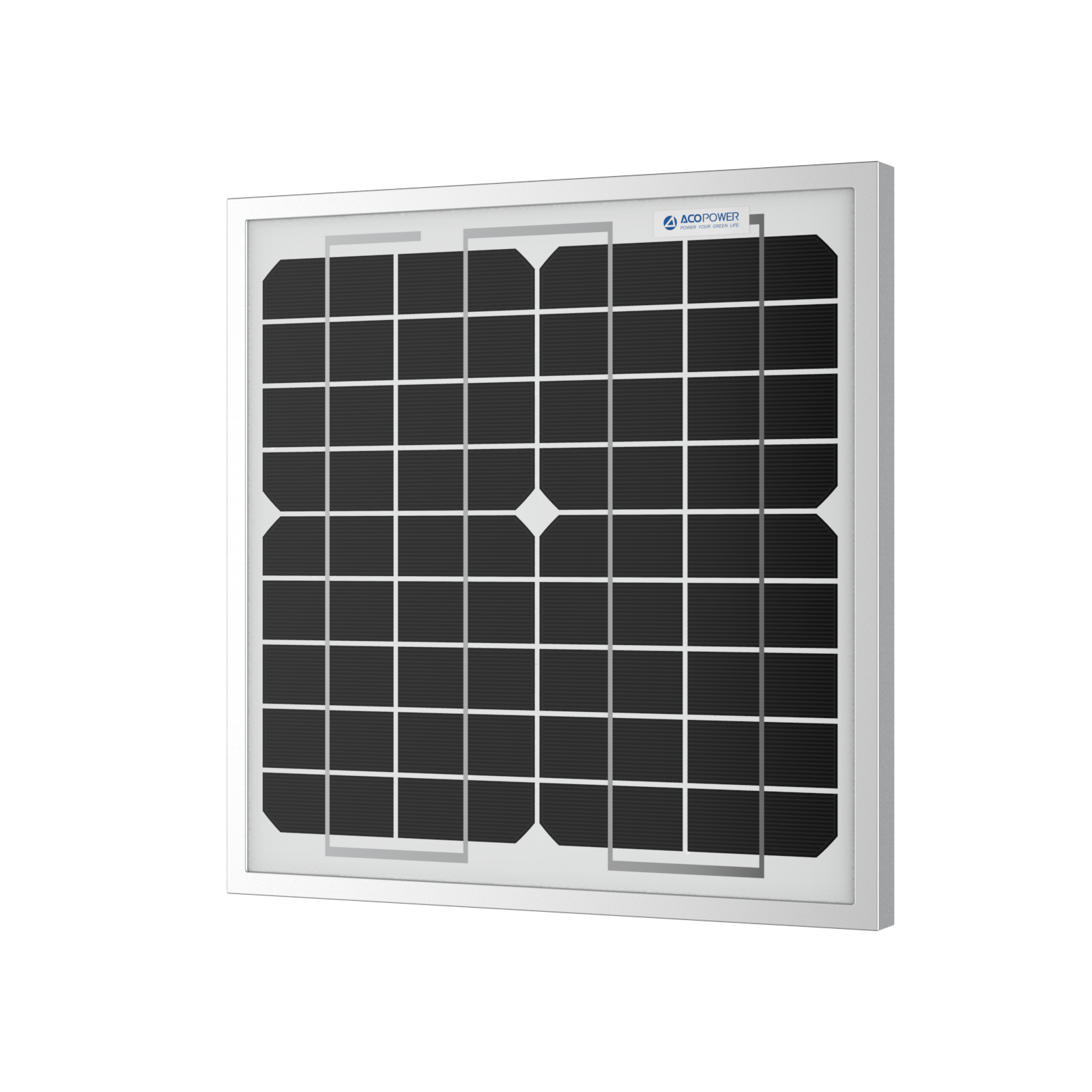 ACOPOWER 10 Watt 12 Volt Monocrystalline Solar Panel HY010-12M