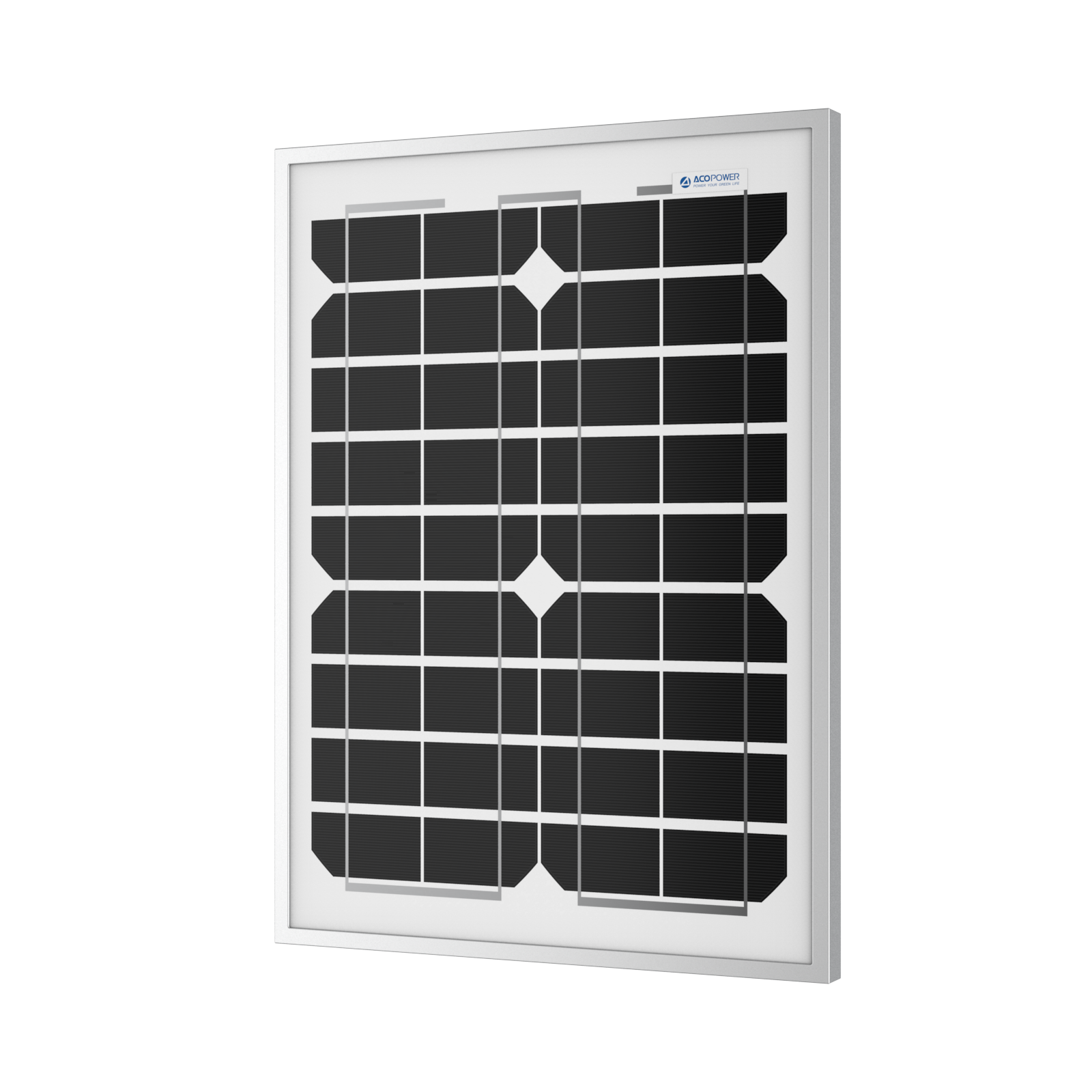 ACOPOWER 20 Watt 12 Volt Monocrystalline Solar Panel HY020-12M