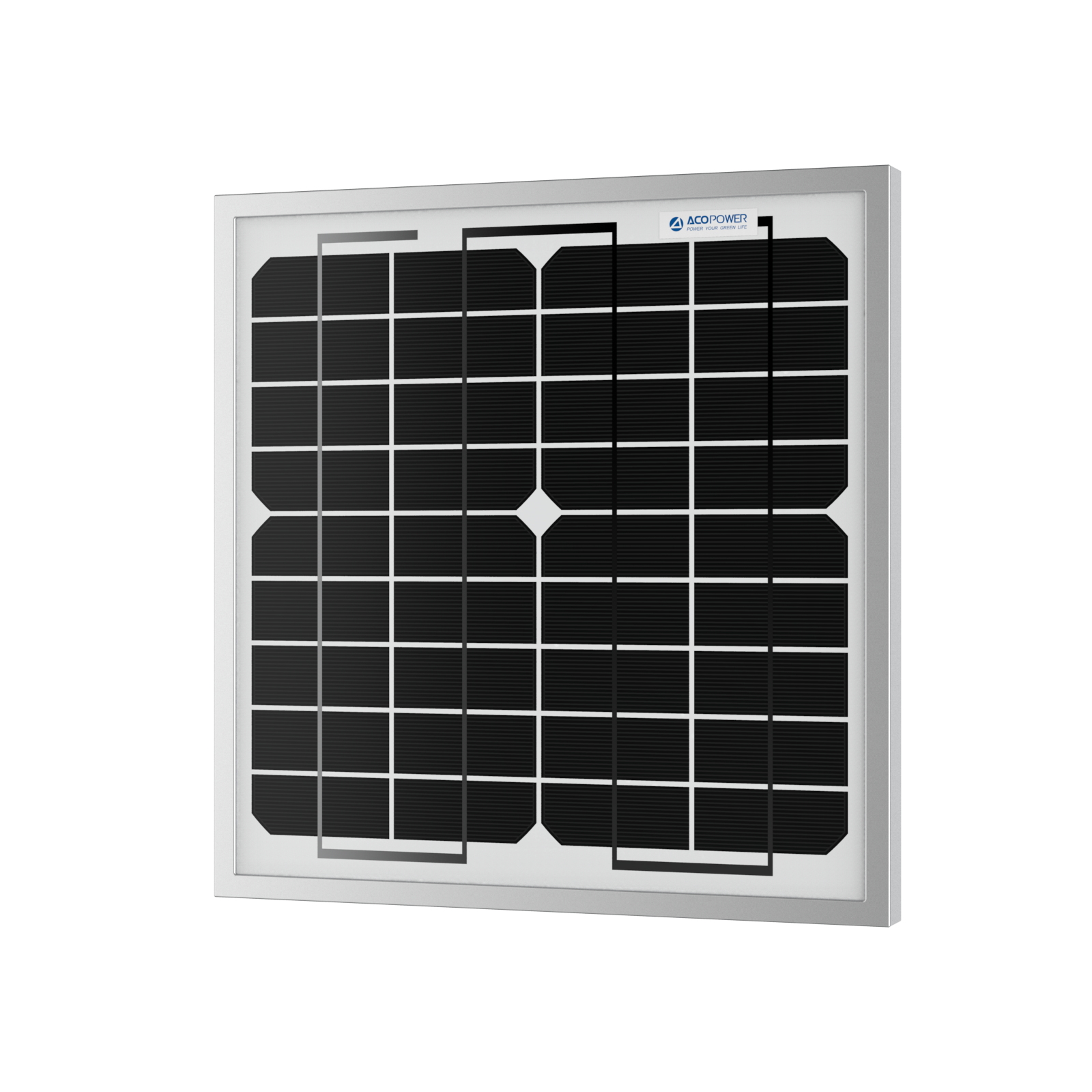 ACOPOWER 10 Watt 12 Volt Monocrystalline Solar Panel HY010-12M