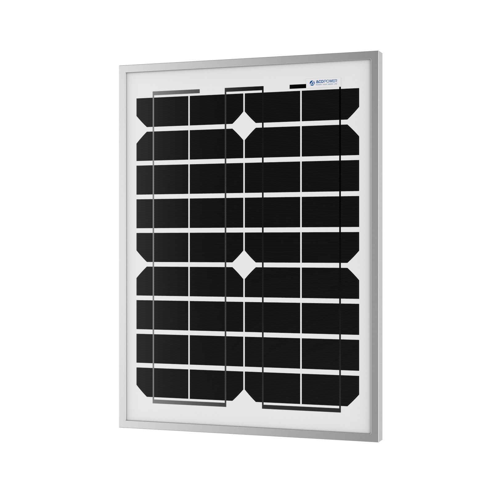 ACOPOWER 20 Watt 12 Volt Monocrystalline Solar Panel HY020-12M