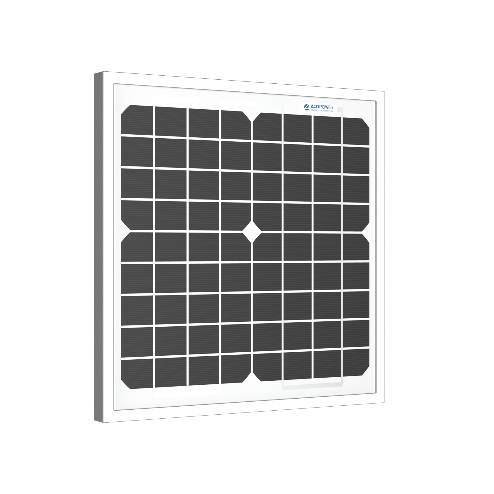 ACOPOWER 10 Watt 12 Volt Monocrystalline Solar Panel HY010-12M