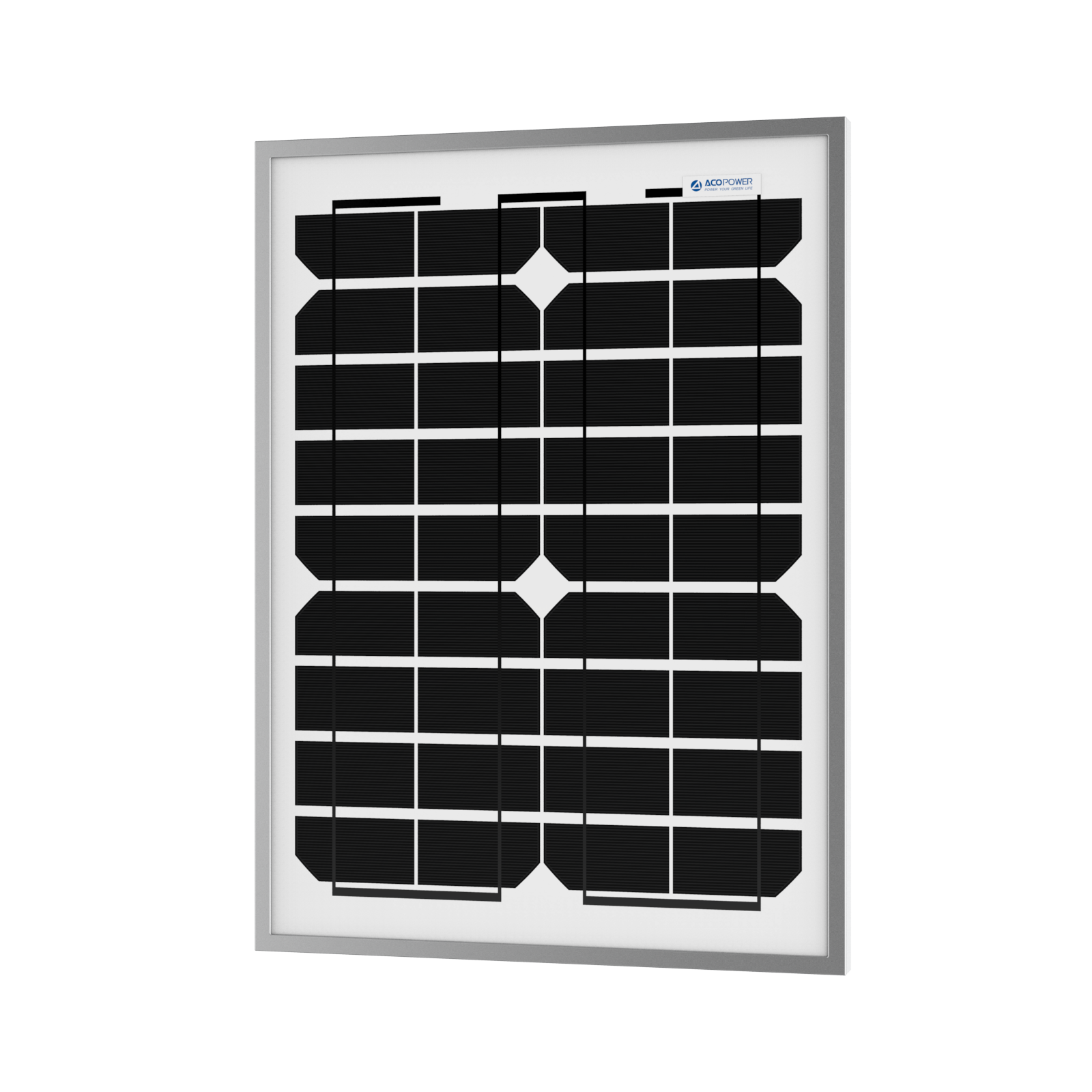 ACOPOWER 20 Watt 12 Volt Monocrystalline Solar Panel HY020-12M