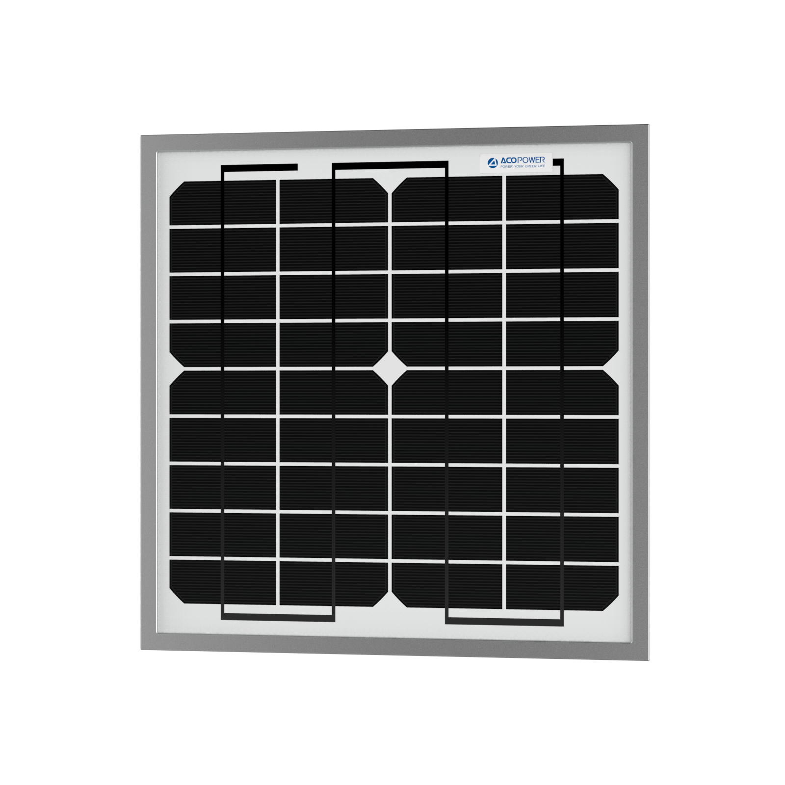 ACOPOWER 10 Watt 12 Volt Monocrystalline Solar Panel HY010-12M