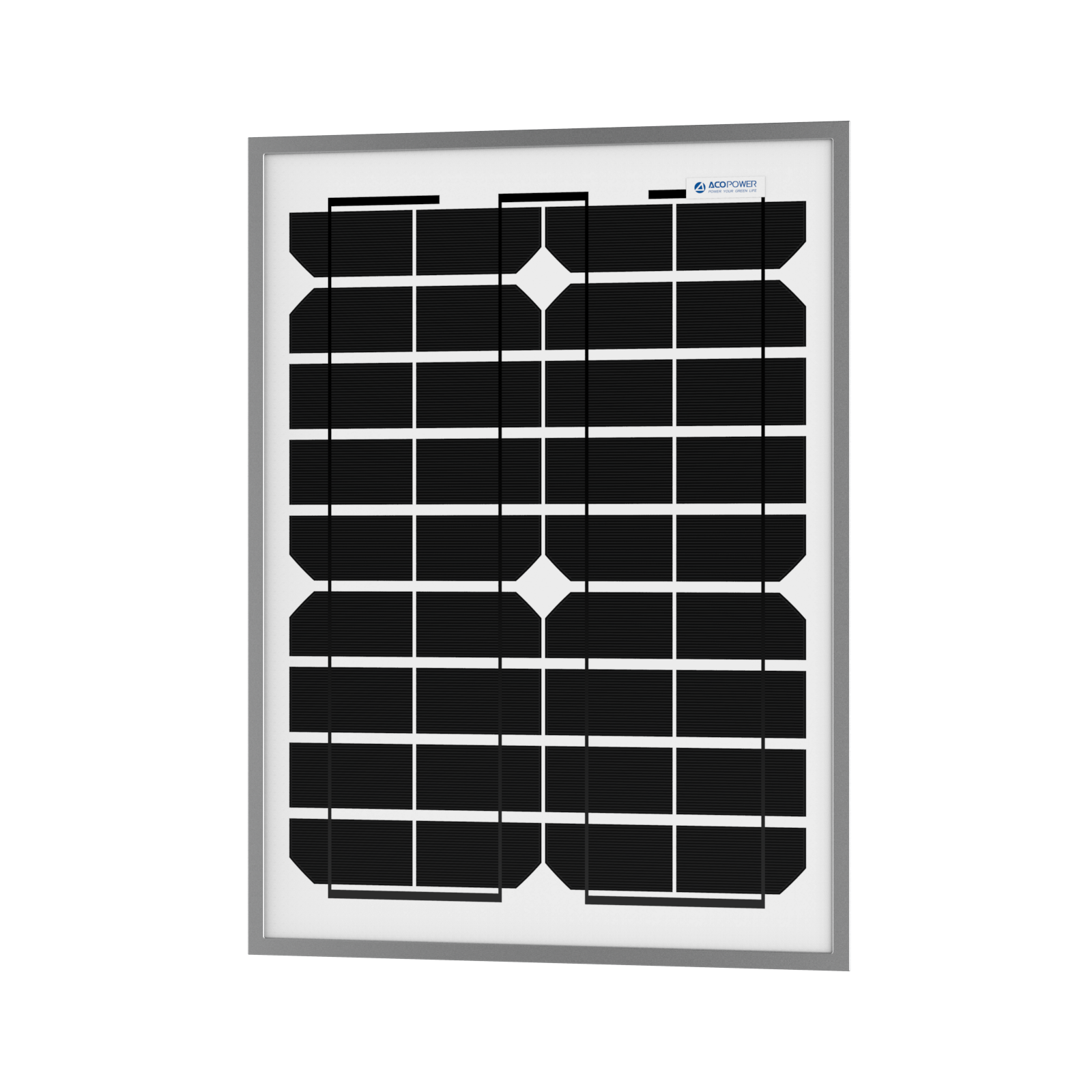 ACOPOWER 20 Watt 12 Volt Monocrystalline Solar Panel HY020-12M