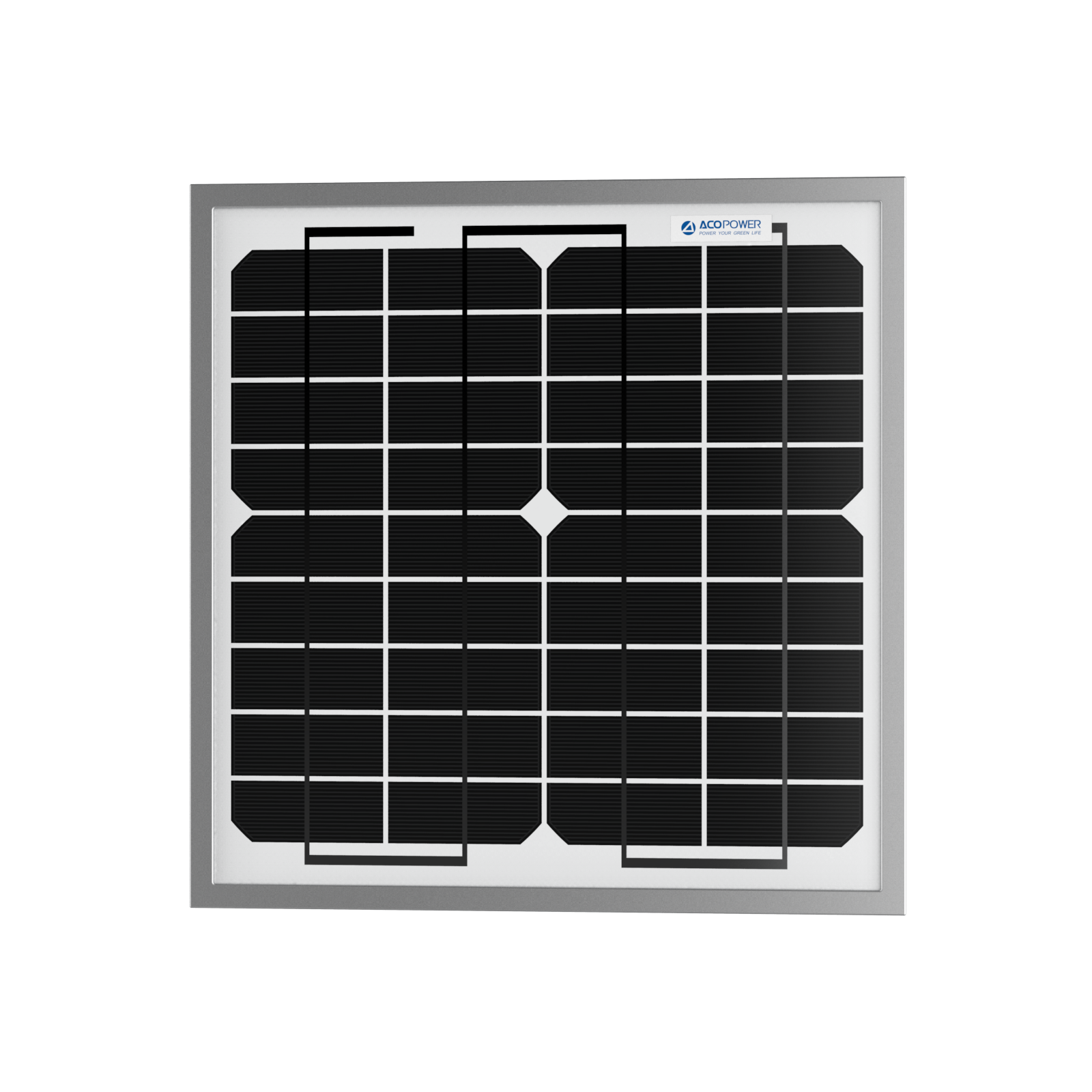 ACOPOWER 10 Watt 12 Volt Monocrystalline Solar Panel HY010-12M