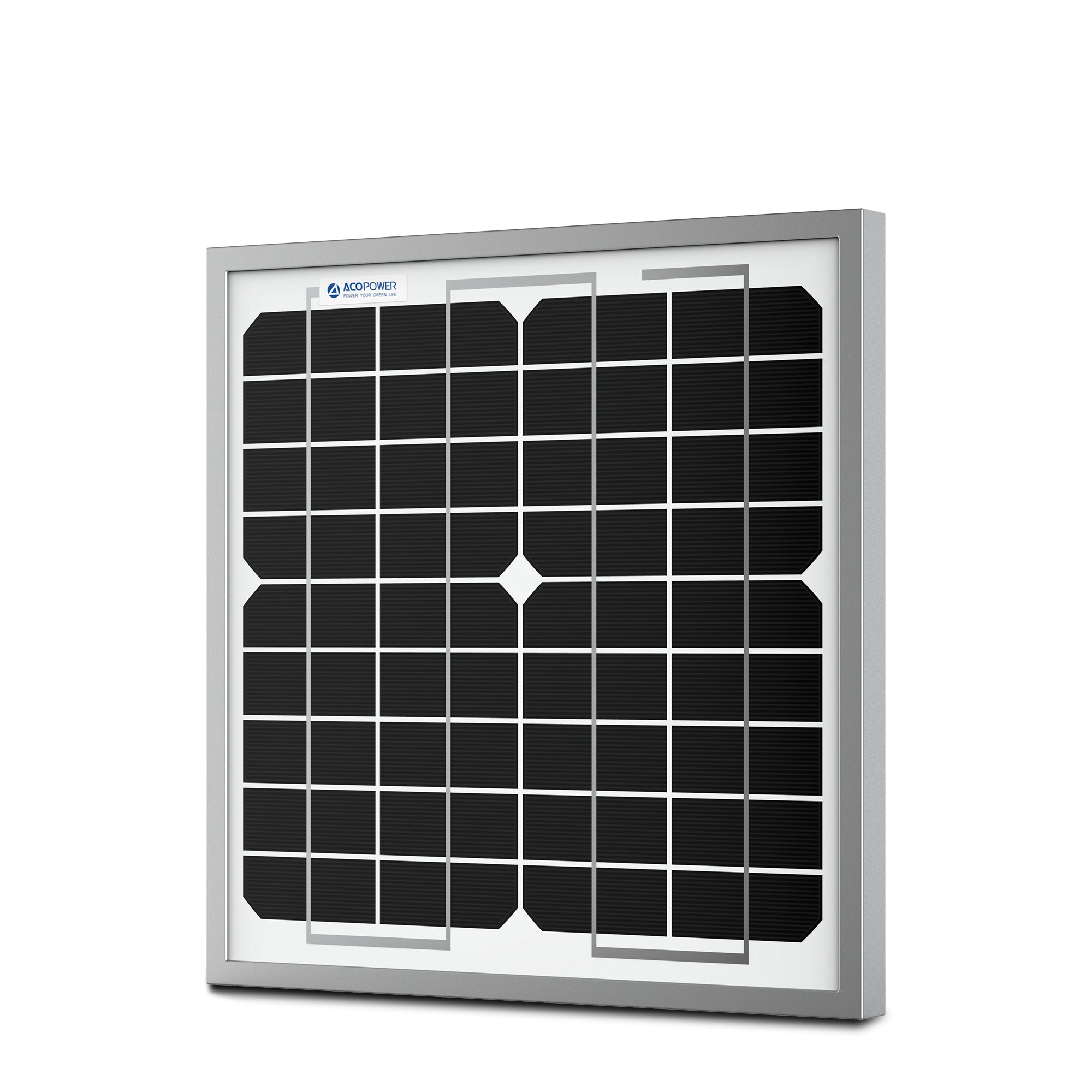 ACOPOWER 10 Watt 12 Volt Monocrystalline Solar Panel HY010-12M