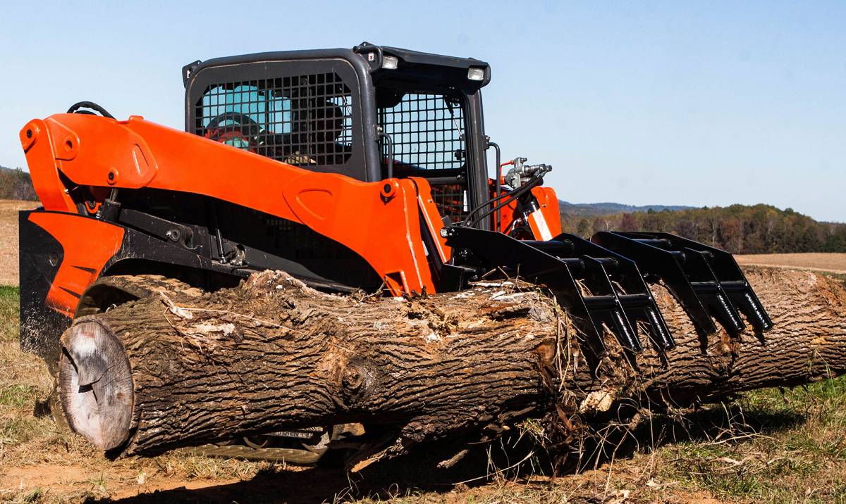 Loflin Fabrication | Vertical Root Grapple | 72" - 84" | For Skid Steer