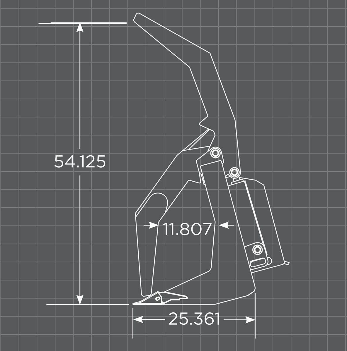Loflin Fabrication | Vertical Root Grapple | 72" - 84" | For Skid Steer