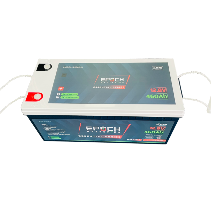 Epoch 12V 460Ah Essential Series - Bluetooth & Heated LiFePO4 Battery (12460A-H)