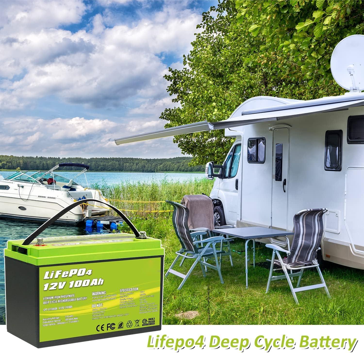 ACOPOWER 12V 100Ah LiFePO4 Deep Cycle Lithium Battery HY-Li100Ah