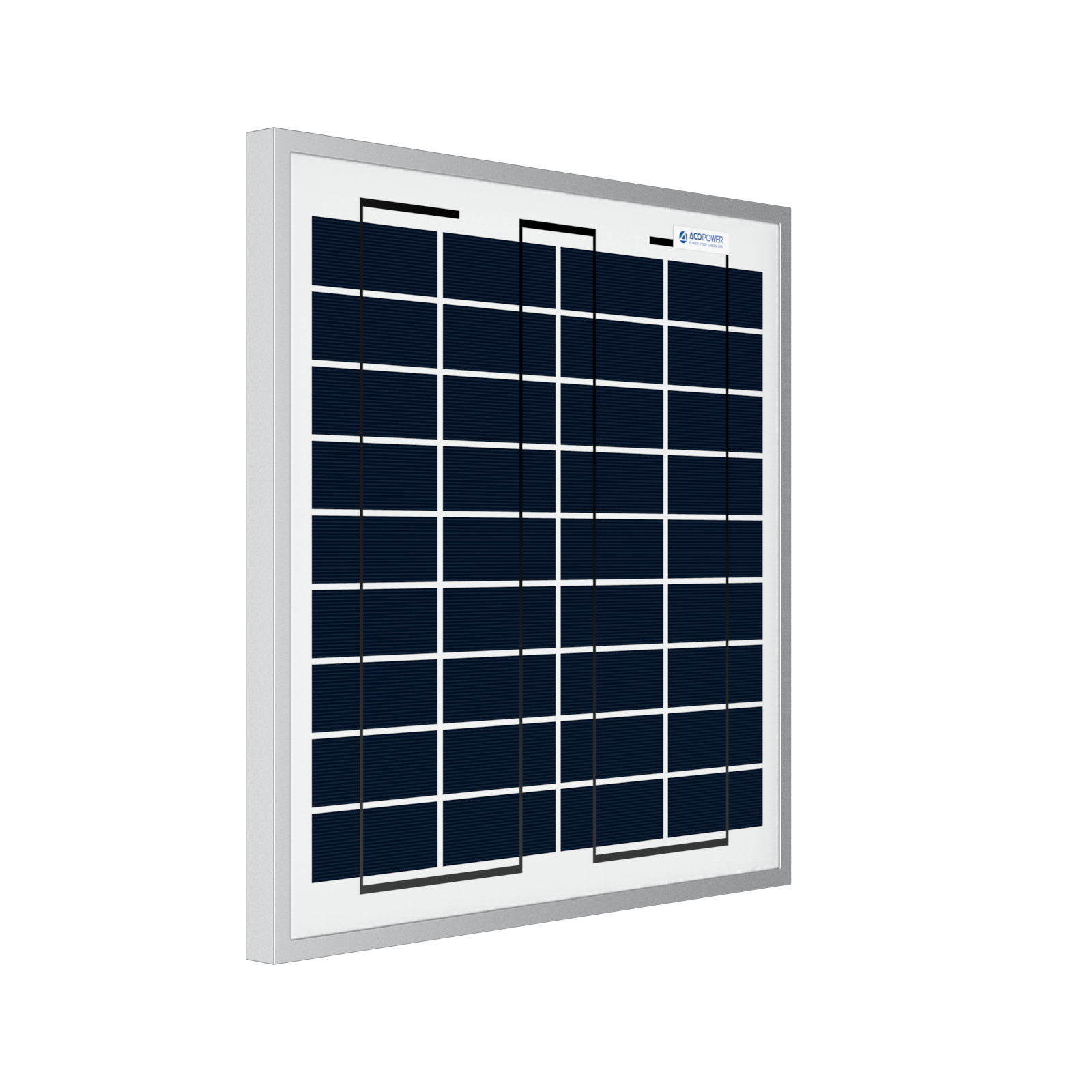 ACOPOWER 15 Watt 12 Volt Polycrystalline Solar Panel HY015-12P