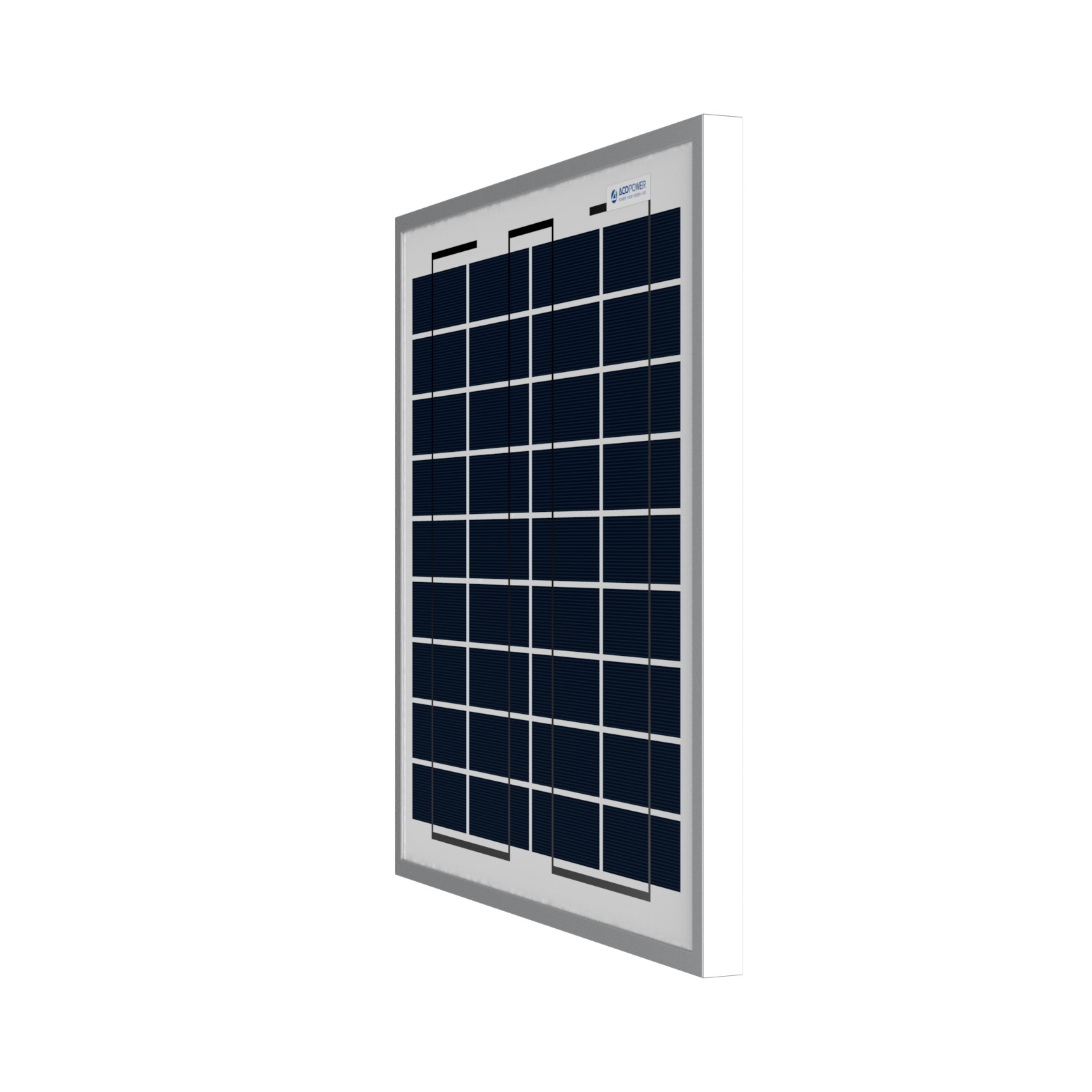 ACOPOWER 15 Watt 12 Volt Polycrystalline Solar Panel HY015-12P