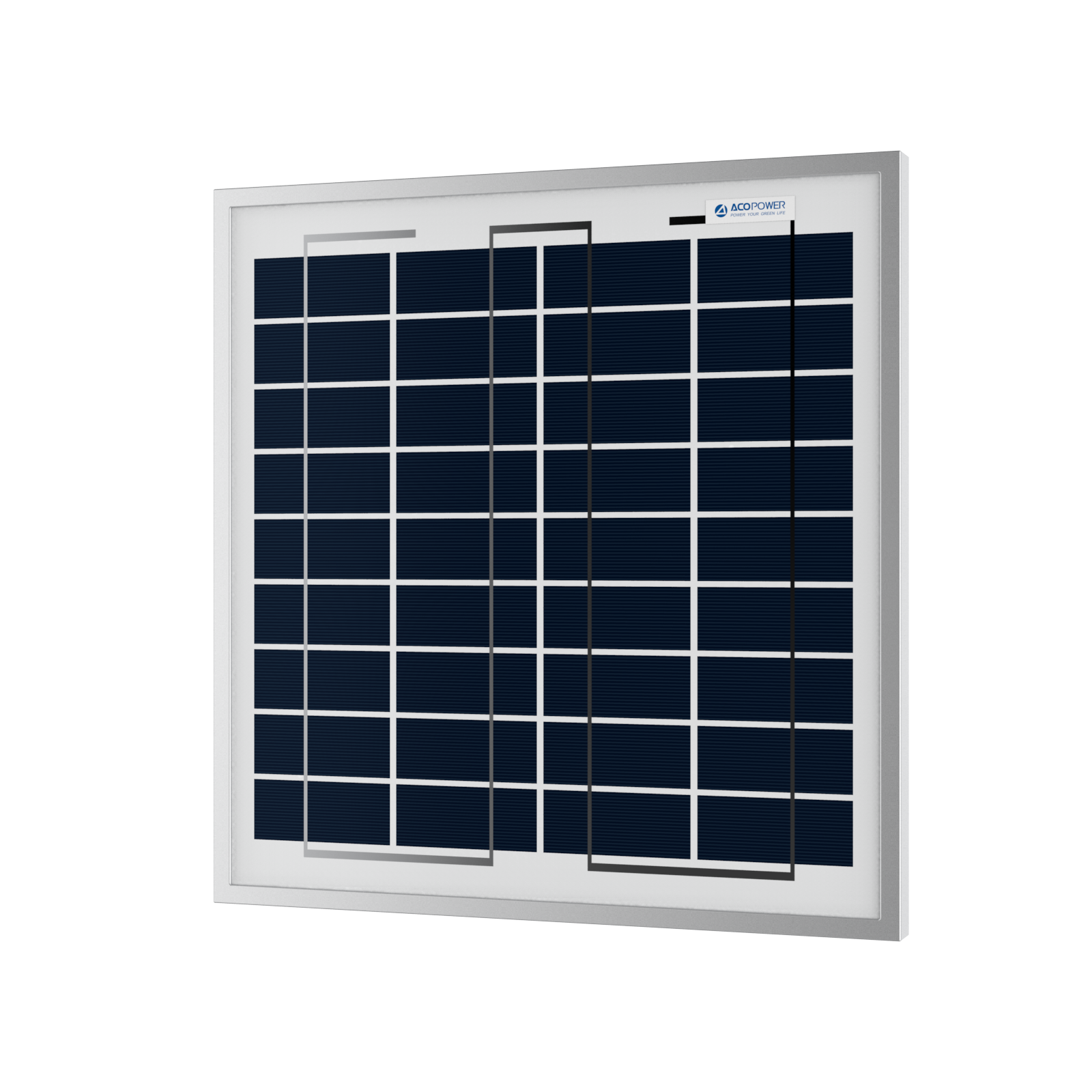 ACOPOWER 15 Watt 12 Volt Polycrystalline Solar Panel HY015-12P