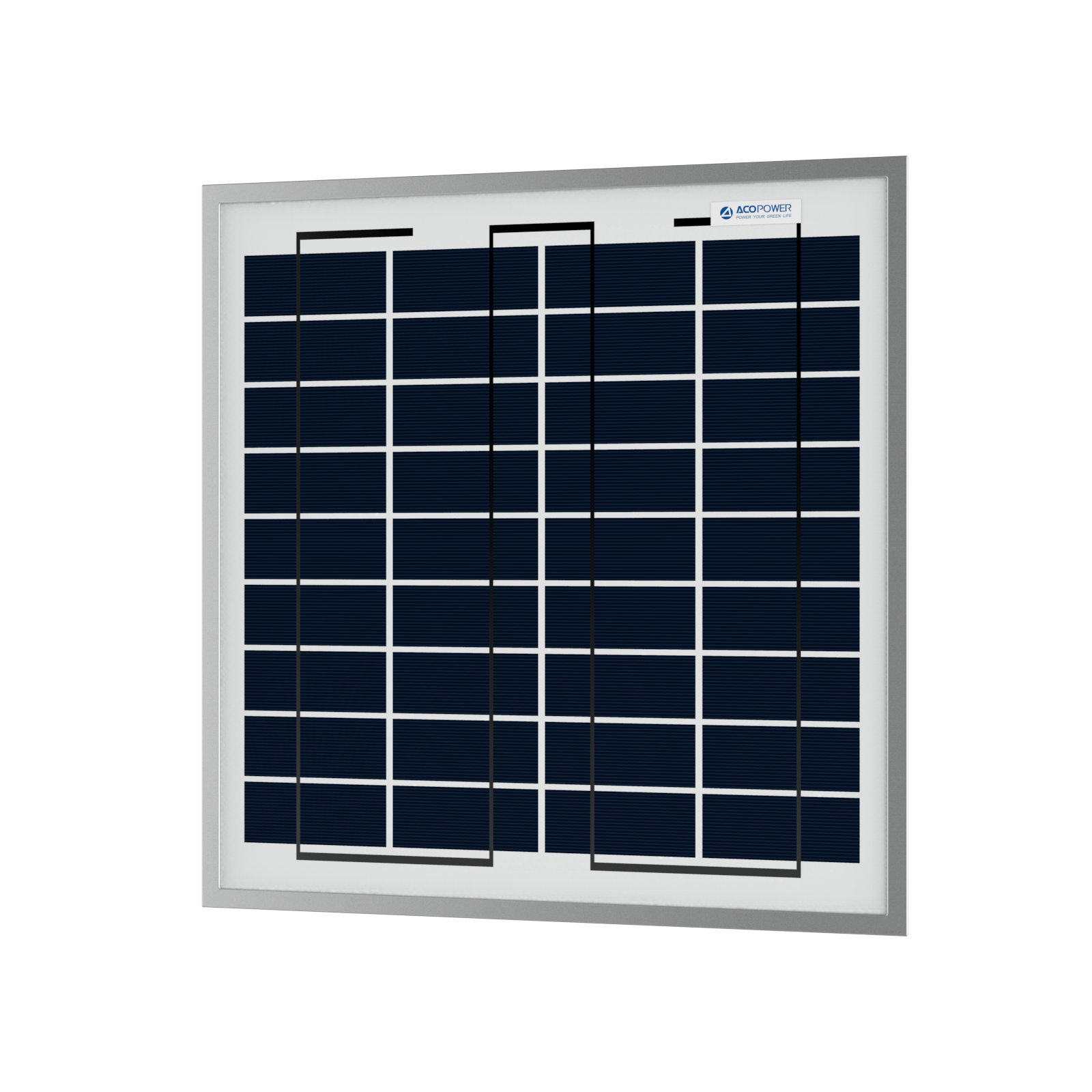 ACOPOWER 15 Watt 12 Volt Polycrystalline Solar Panel HY015-12P