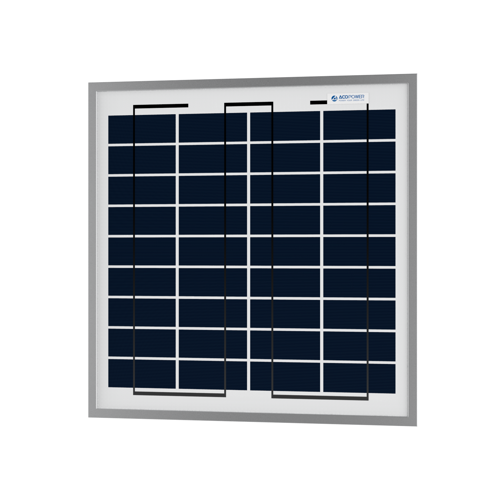 ACOPOWER 15 Watt 12 Volt Polycrystalline Solar Panel HY015-12P