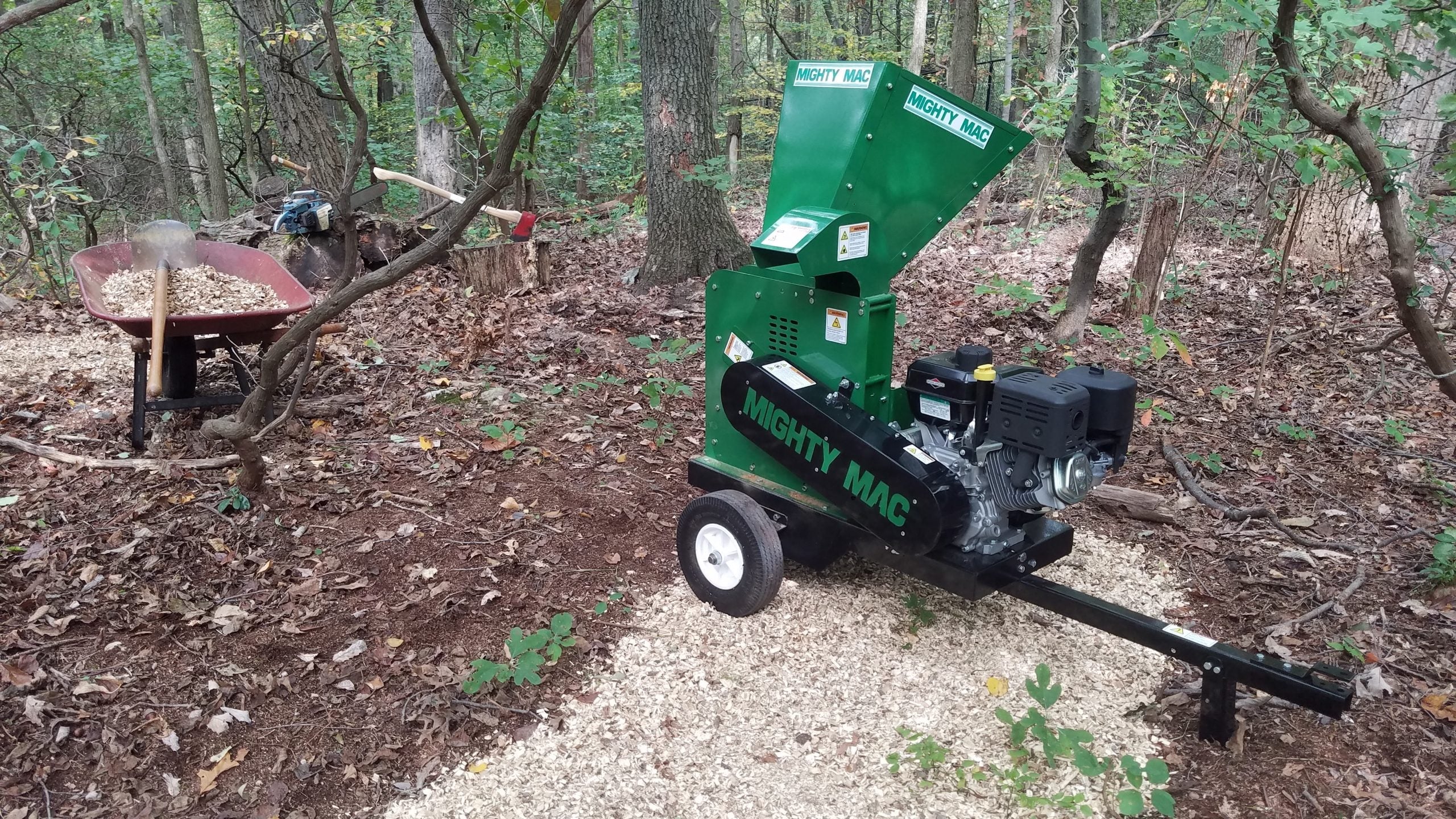 Mighty Mac™ Wood Chipper 4-3/4” Max Capacity - Electric Start 11.5HP Briggs (WC475E)