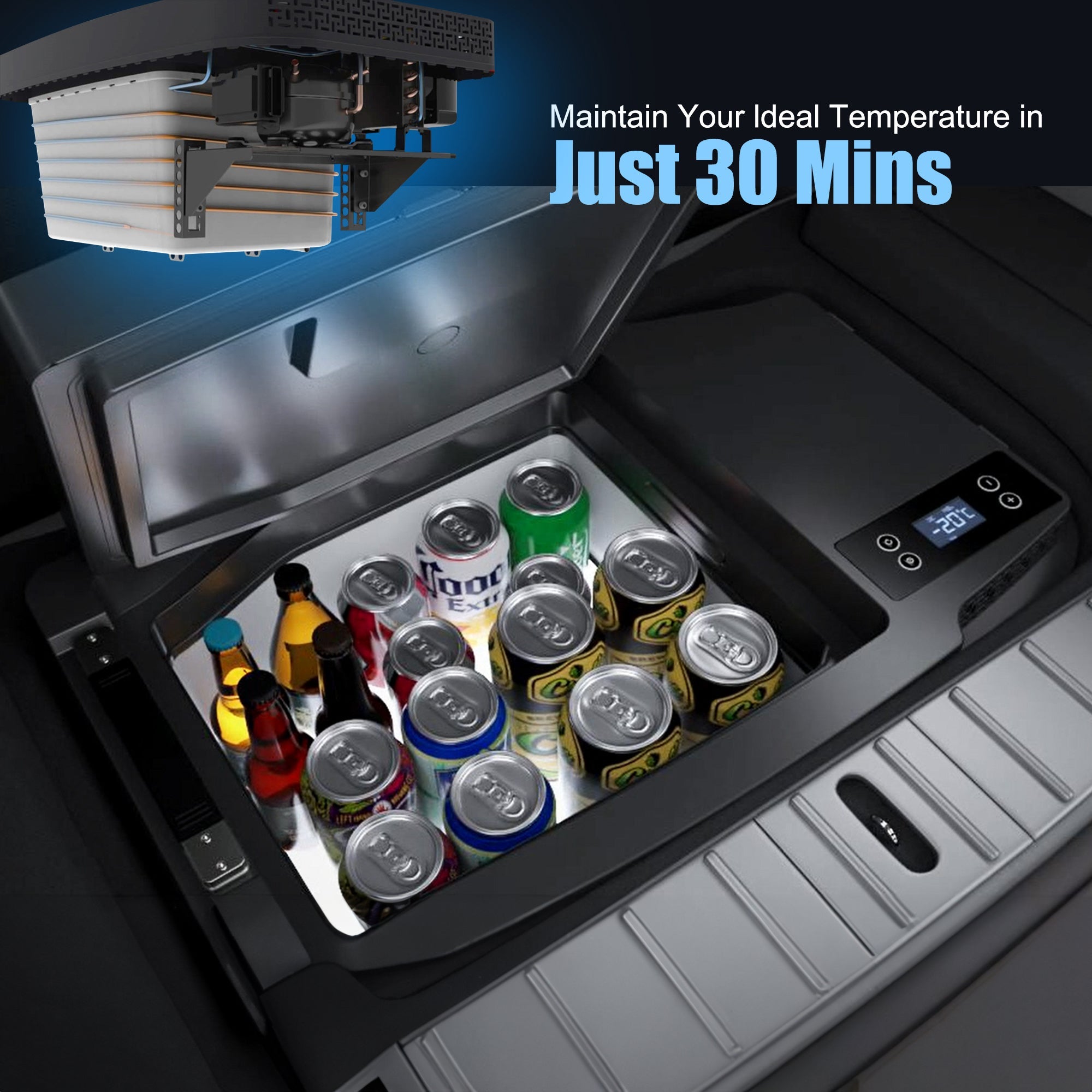 ACO Power TesFridge Portable Freezer Specially Designed for Tesla Model 3 HY-T20
