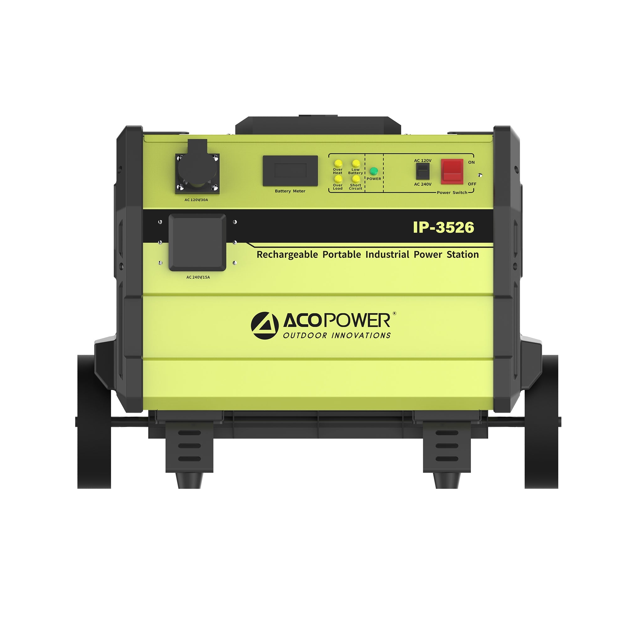 ACOPOWER IP-3526 Rechargeable Portable Industrial Power Station Battery Supply High Power Output Battery Generator IP-3526