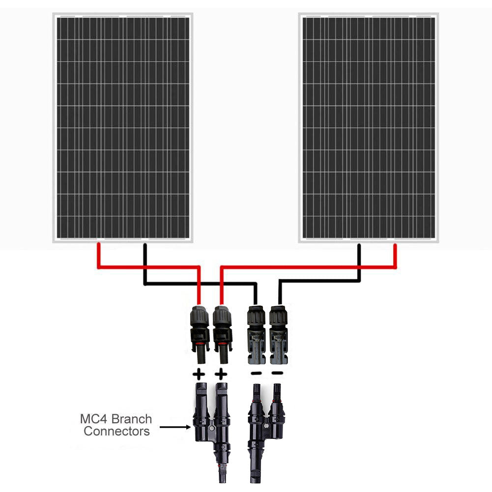 ACOPWER 1 Pair Solar Panel PV T/Y Connectors HY-AS-MC4TY