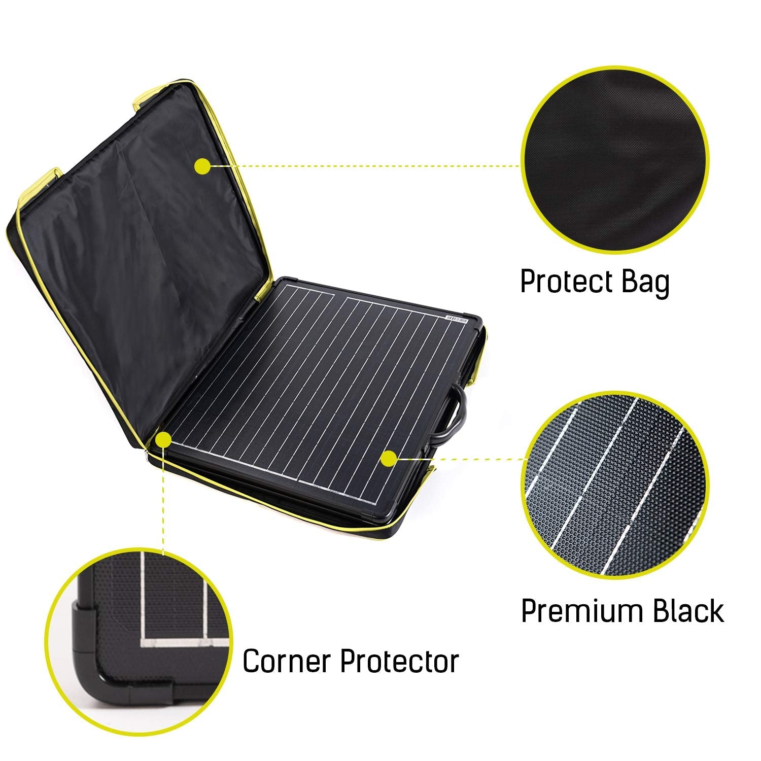 ACOPower Plk 100W Portable Solar Panel Kit, Lightweight 20A Charge Controller HY-PLK-100WPX20A