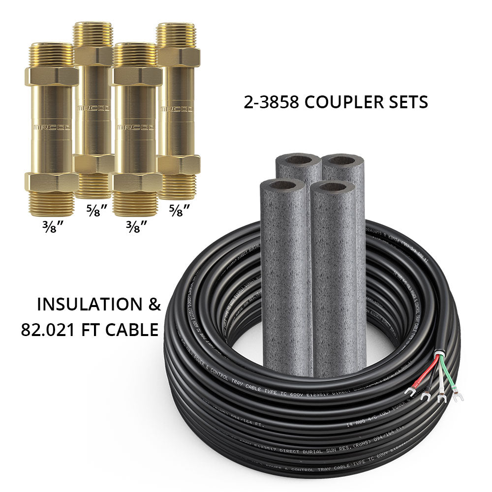 MRCOOL® DIYCOUPLER-38 + DIYCOUPLER-58 (Two Sets) w/75 ft of Communication Wire (DIYCOUPLER-3858K75)