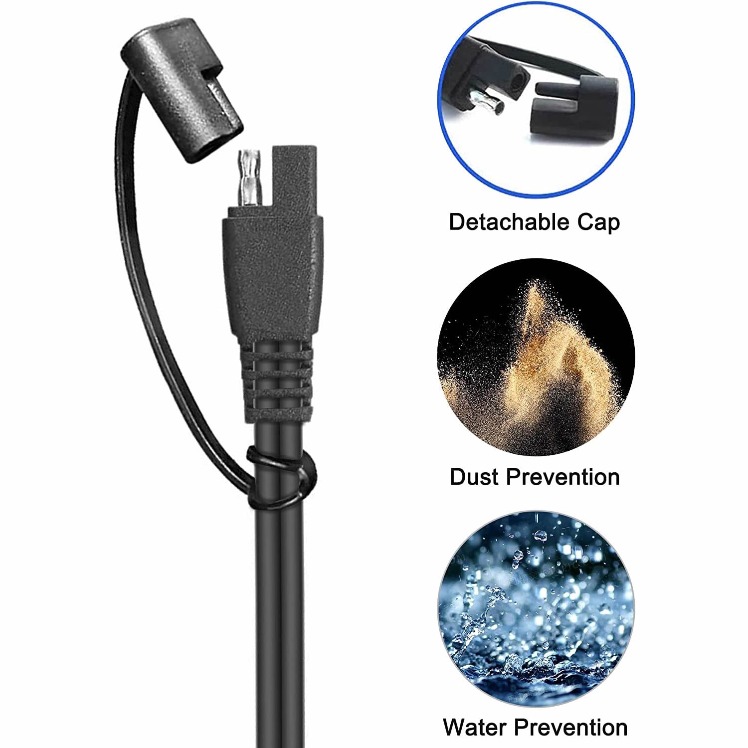 ACOPOWER SAE- SAE 14AWG 20ft extension Cable HY-AS-SS1420