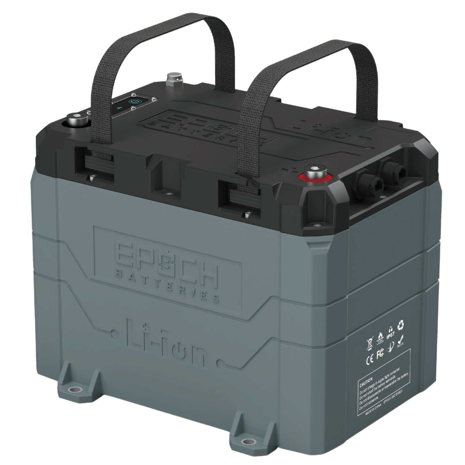 Epoch 24V 100Ah LiFePO4 Lithium Battery - Bluetooth, Heating, Waterproof (B24100A-C)