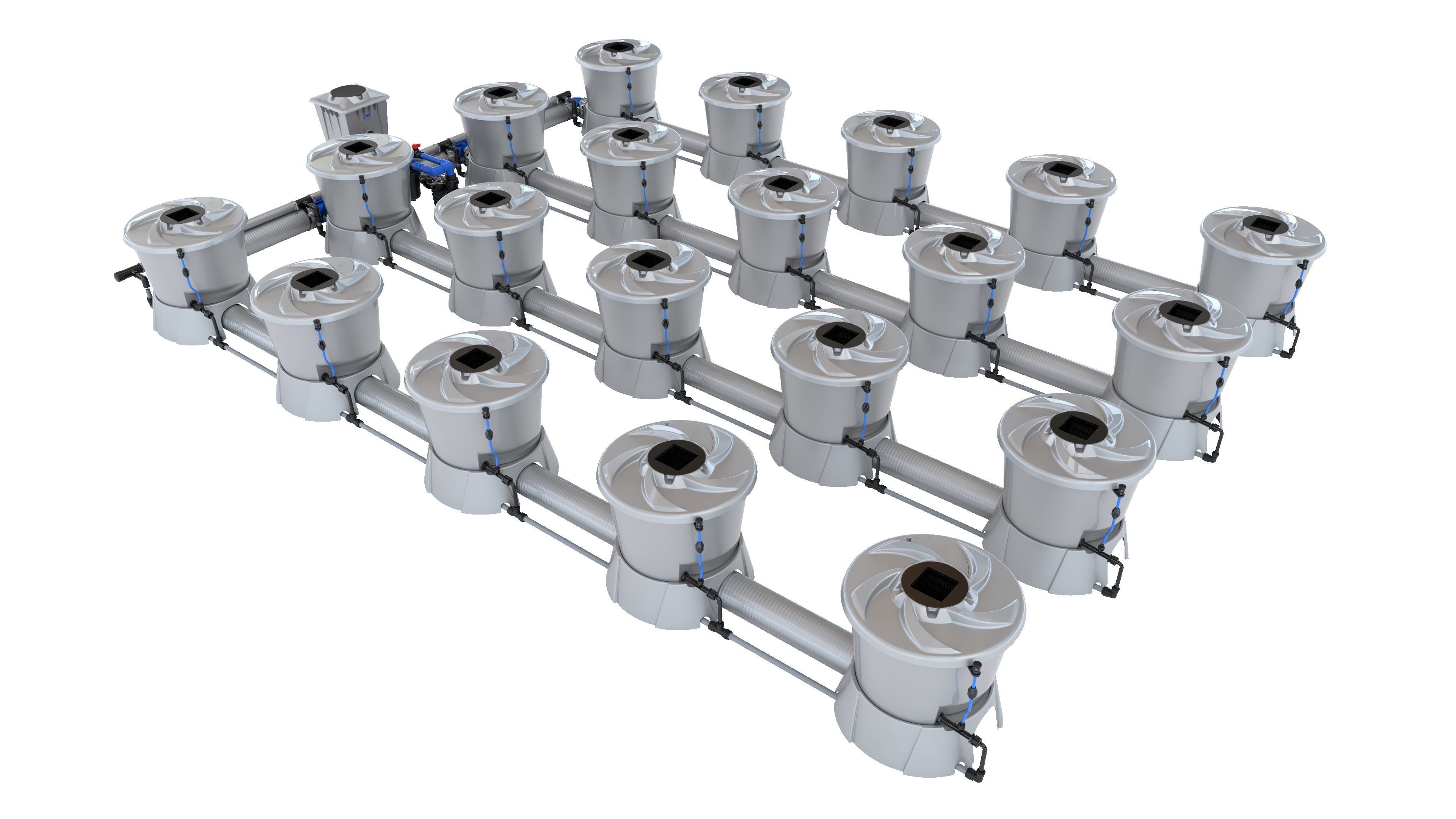 Alien Hydroponics V-SYSTEM 20 Pot 4 Row Kit