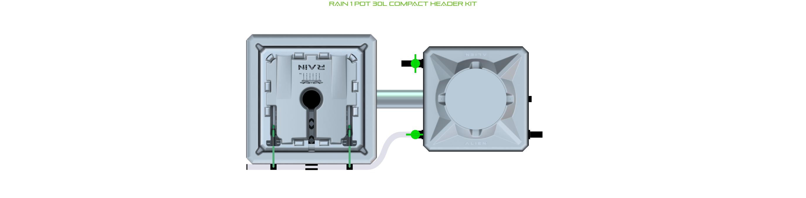 Alien Hydroponics RAIN 1 Pot Kit