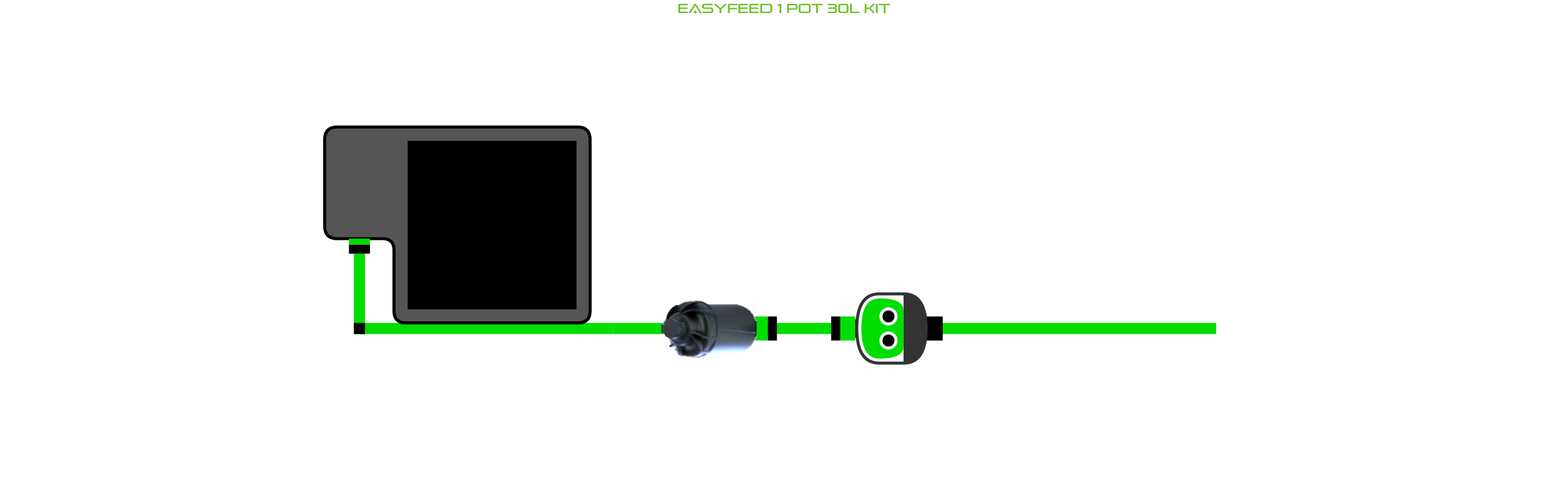 Alien Hydroponics EasyFeed 1 Pot Kit