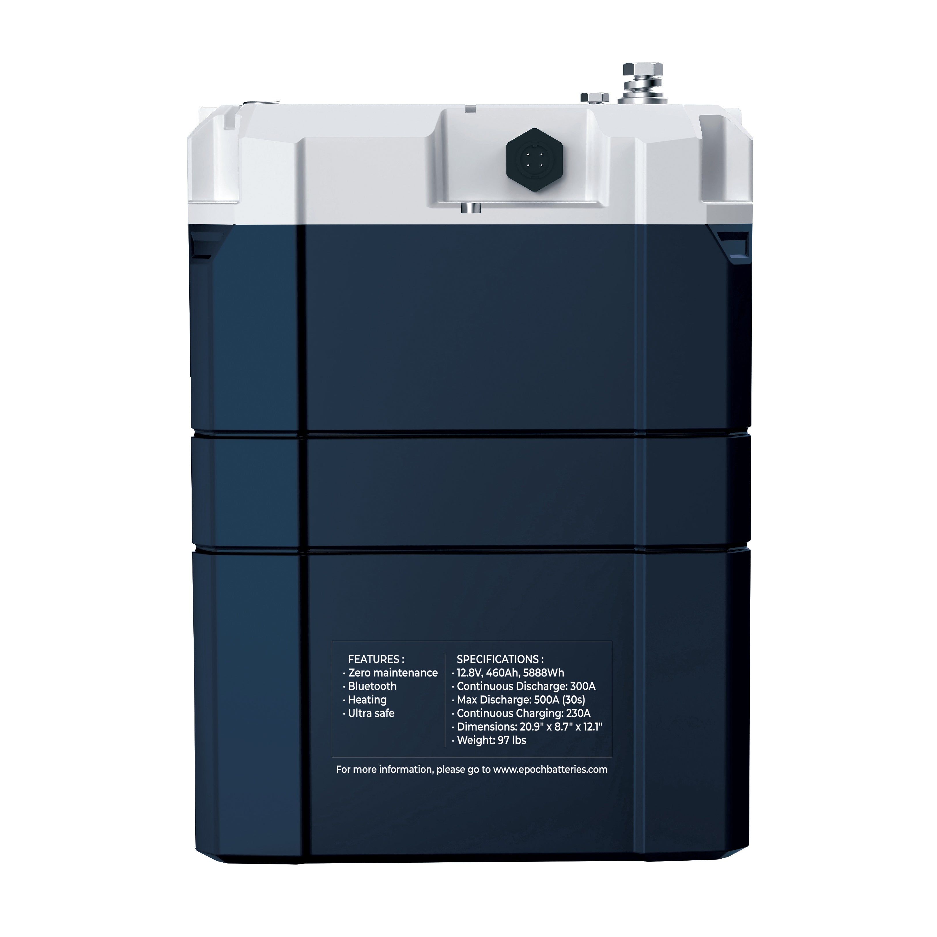 Epoch 24V 230Ah V2 Elite Series - Heated & Bluetooth & Victron Comms LiFePO4 Battery (C24230A)