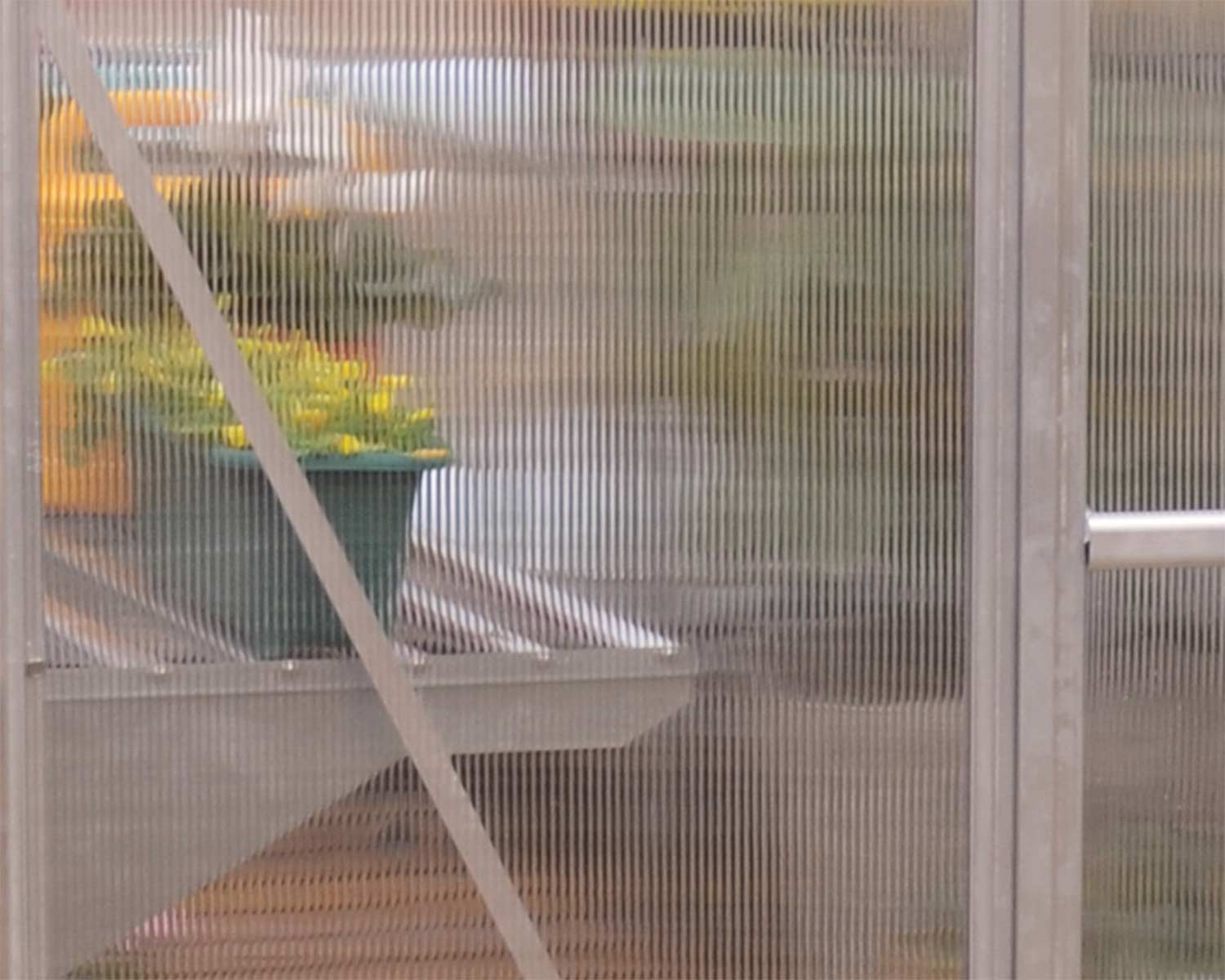 Palram - Canopia | Bella Greenhouse 8 Ft Wide - Silver With 6mm Twin-wall Polycarbonate Glazing