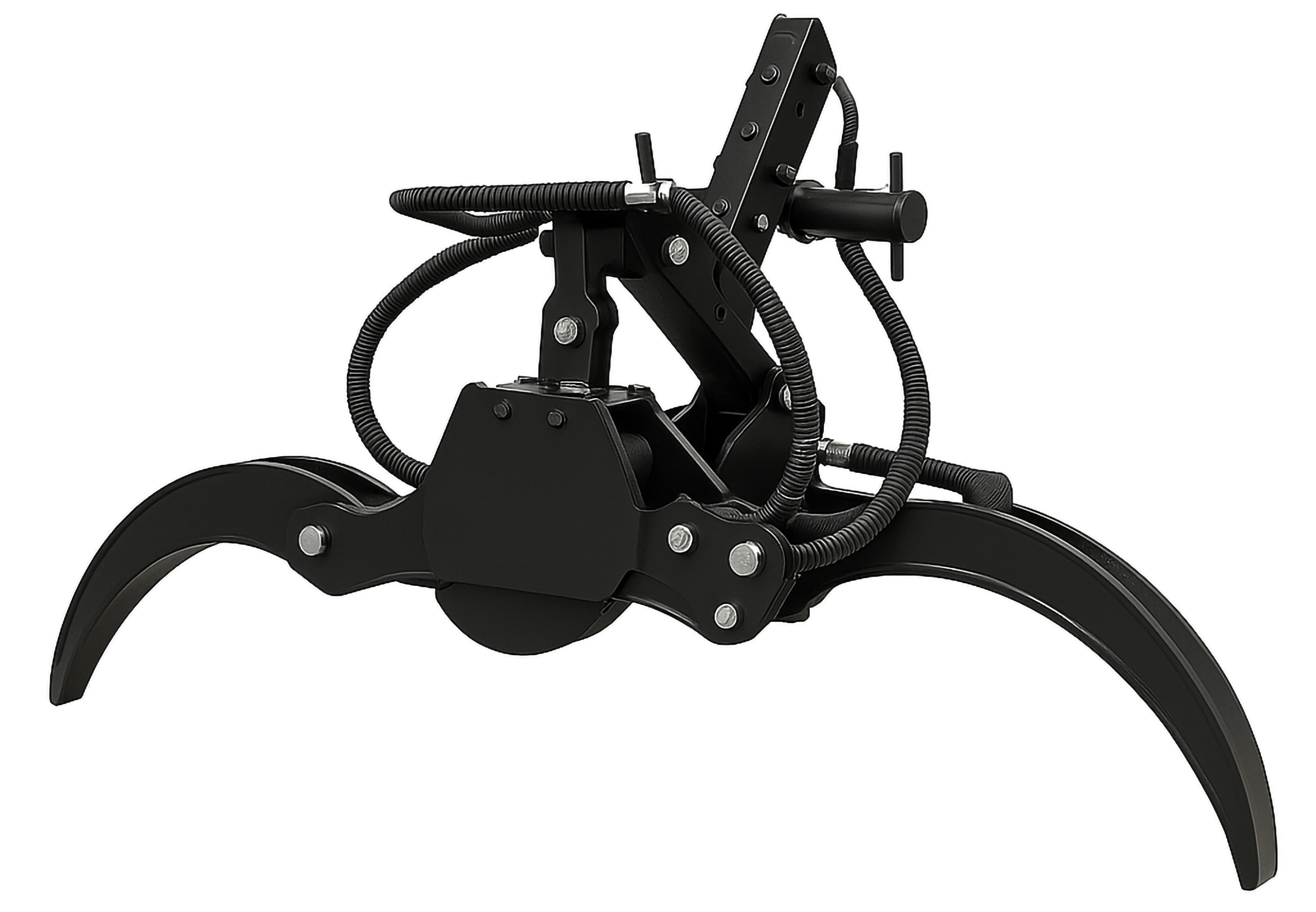 Loflin Fabrication | Log Grapple | Manual & Hydraulic Rotating | For Mini Skid Steer & Compact Loaders