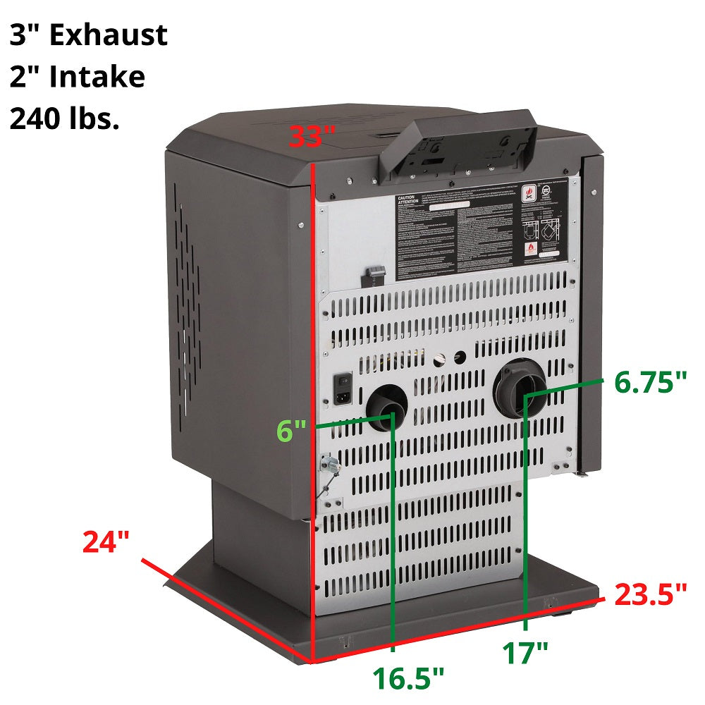 ComfortBilt Pellet Stove Stainless Steel Trim HP21-SS