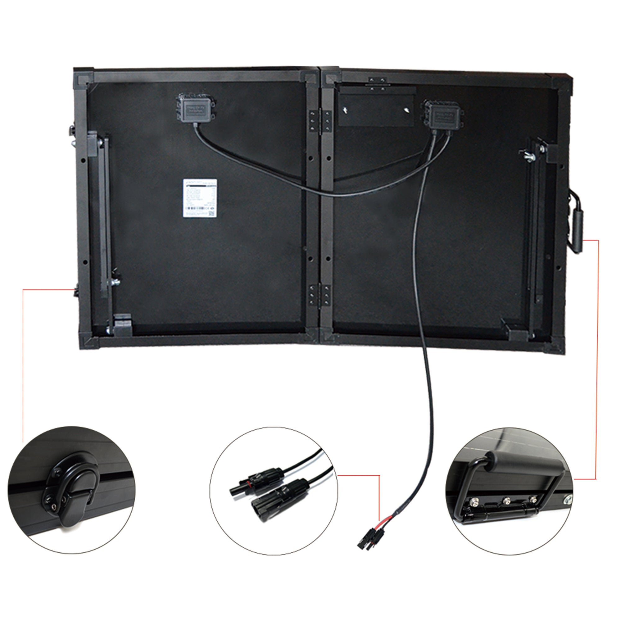 ACOPower Ptk 200W Portable Solar Panel Kit Briefcase HY-PTK-2x100W20A
