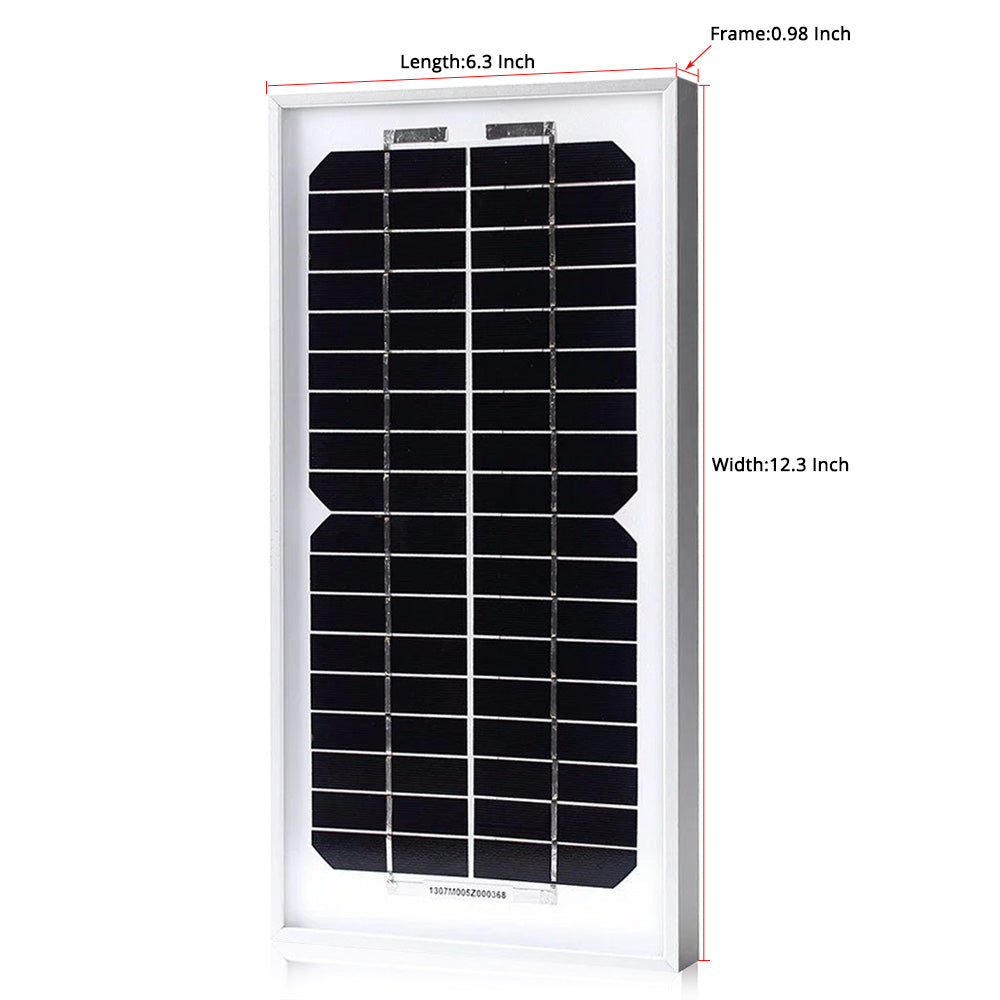 ACOPOWER 5 Watt 12 Volt Monocrystalline Solar Panel HY005-12M