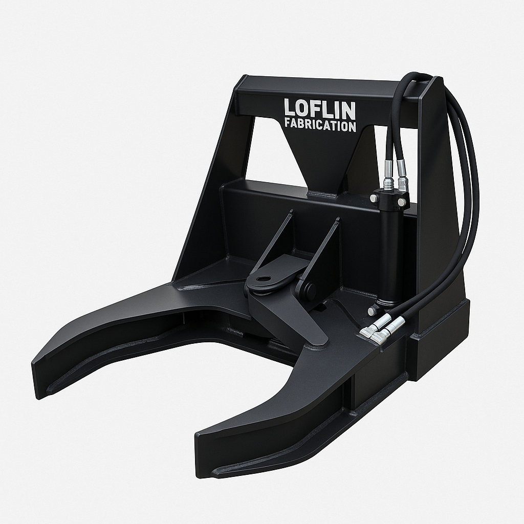 Loflin Fabrication | Tree Shear | Non-Rotating & Manual Rotating | For Skid Steer