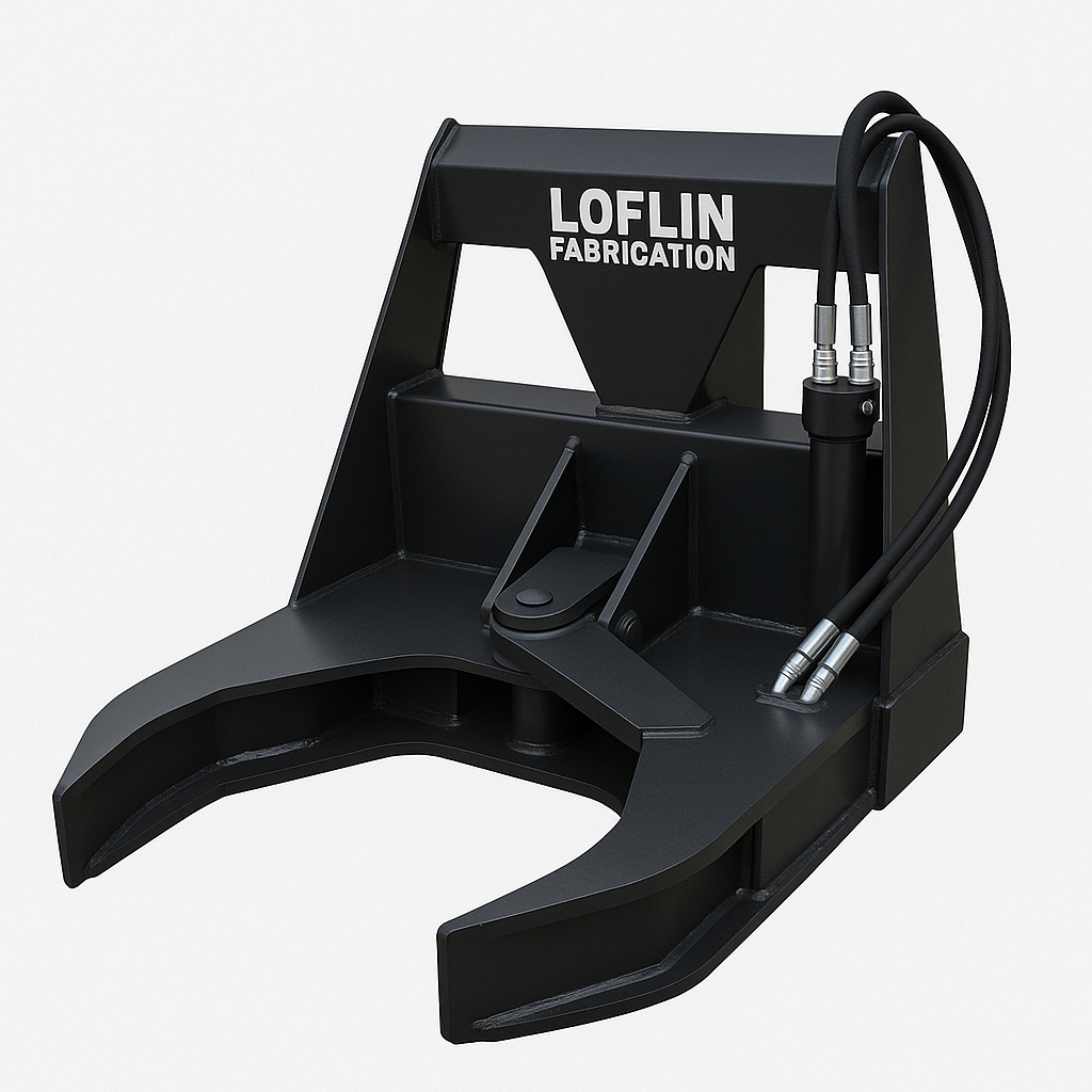 Loflin Fabrication | Tree Shear | Non-Rotating & Manual Rotating | For Skid Steer