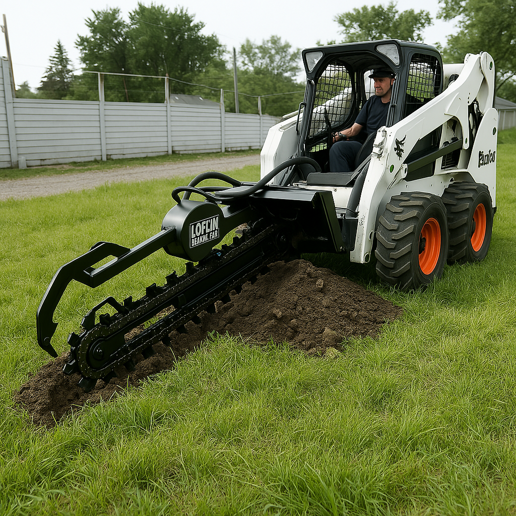 Loflin Fabrication | Trencher | Up to 36" | For Skid Steer