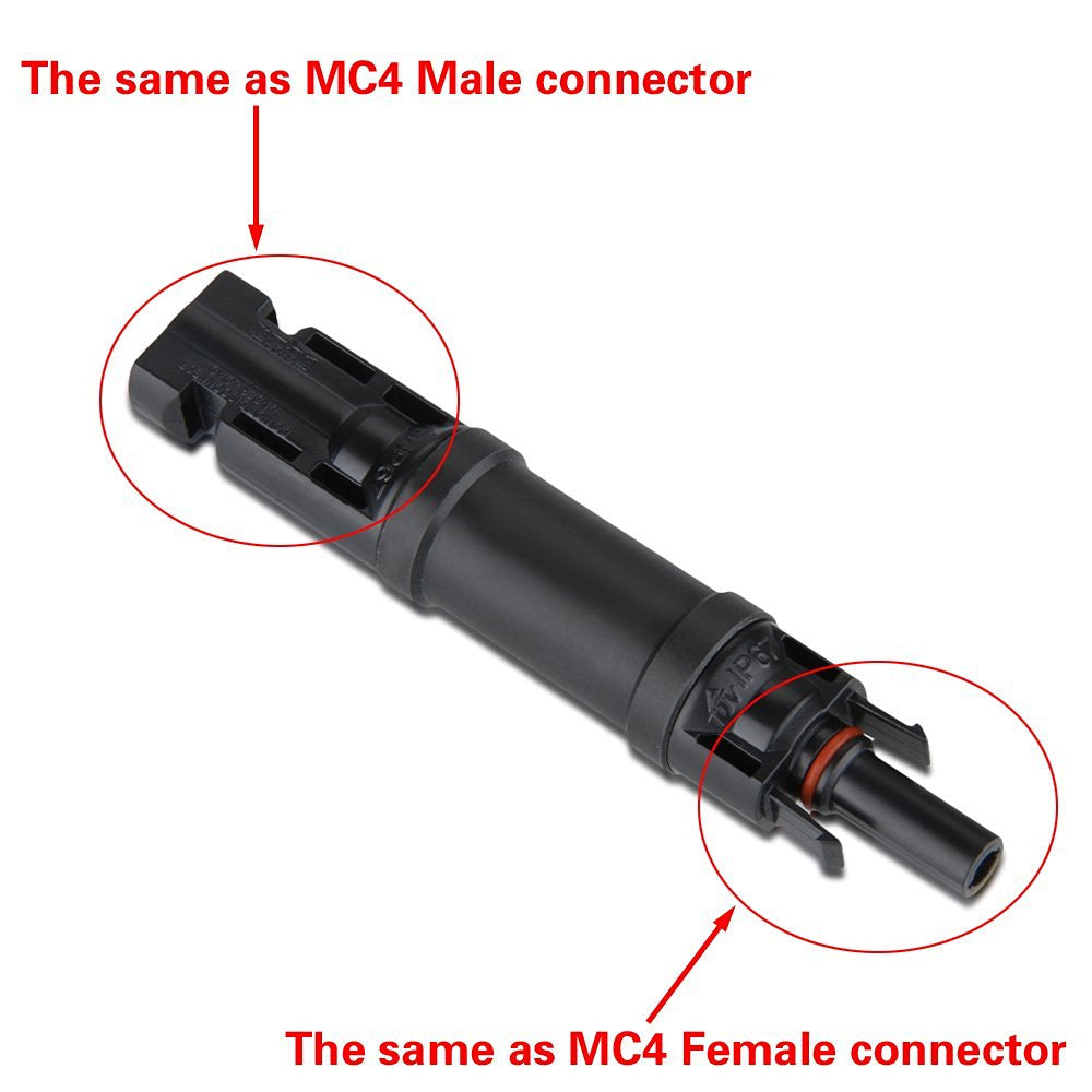 ACOPOWER 20A 4 Pair PV in-Line Diode Connector HY-AS-MC4-D4