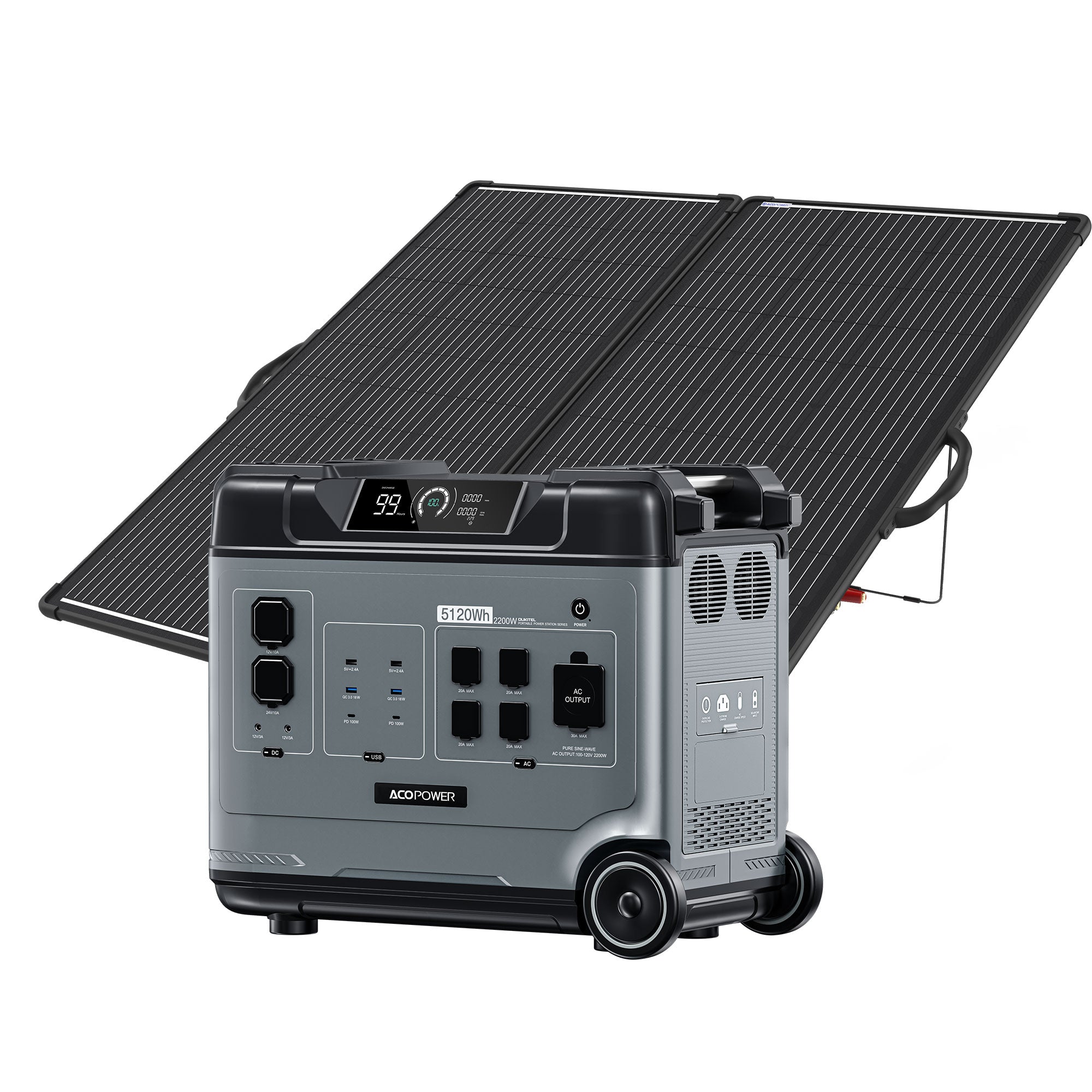 ACOPOWER P5000 Portable Power Station 5120Wh/2200W