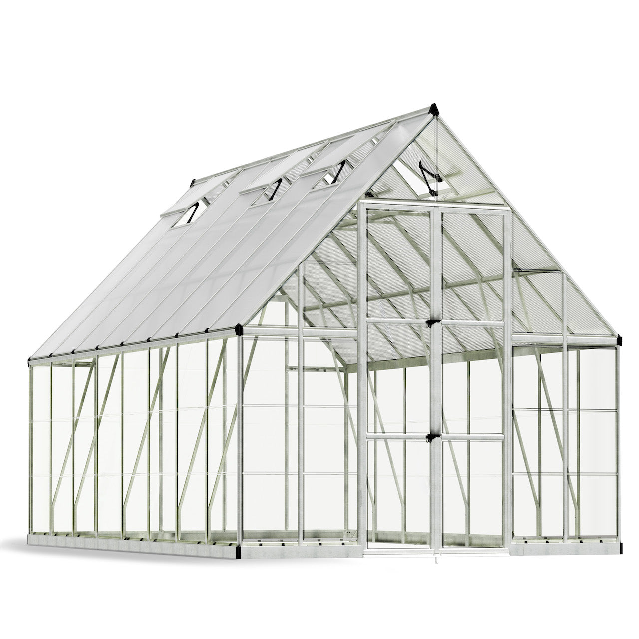 Palram - Canopia | Balance Greenhouse Kit With Clear 0.8mm Polycarbonate Glazing