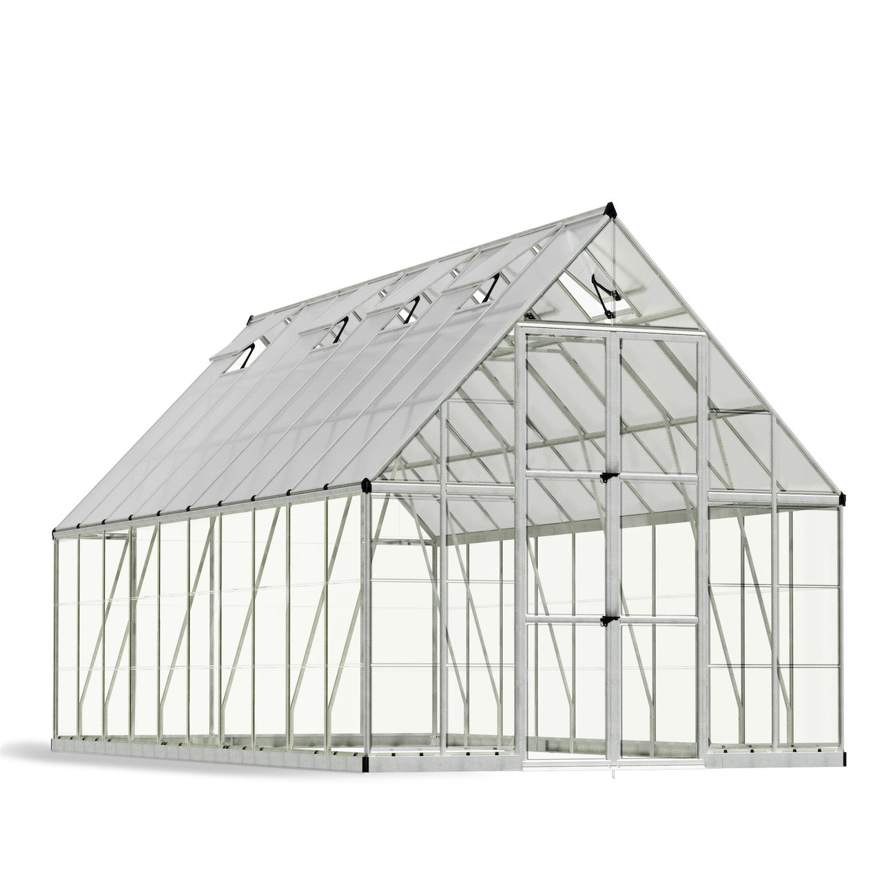 Palram - Canopia | Balance Greenhouse Kit With Clear 0.8mm Polycarbonate Glazing