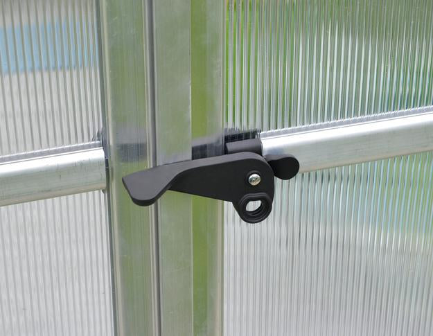 Palram - Canopia | Bella Greenhouse 8 Ft Wide - Silver With 6mm Twin-wall Polycarbonate Glazing