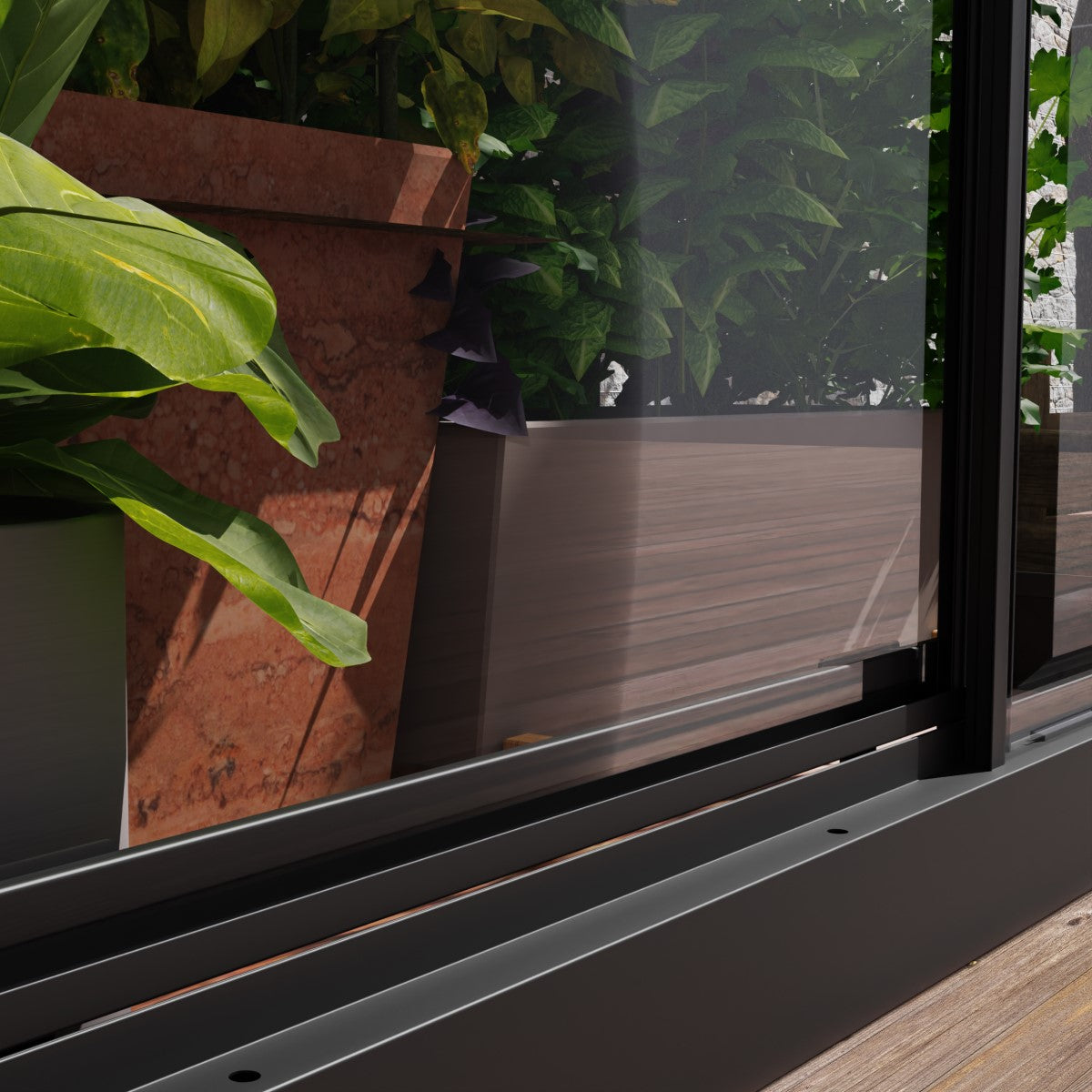 Palram - Canopia | Ivy 4x2 ft. Mini Greenhouse Kit - Black Frame with Clear Polycarbonate Glazing
