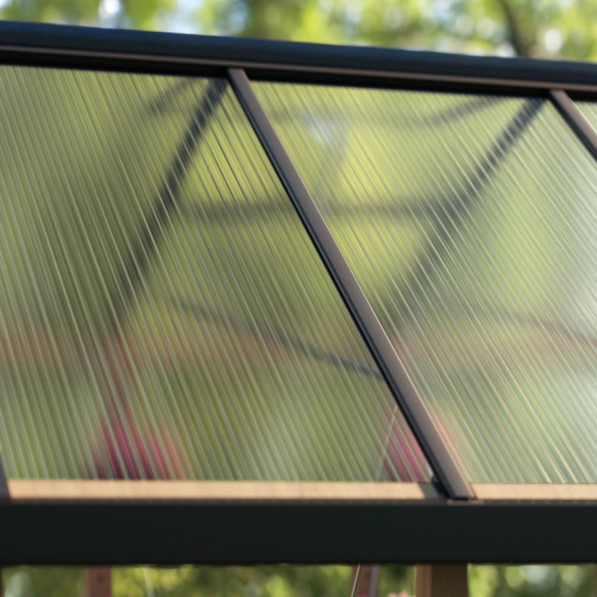 Palram - Canopia | Natura 8 ft Series - Cedar Wood Greenhouse Kit