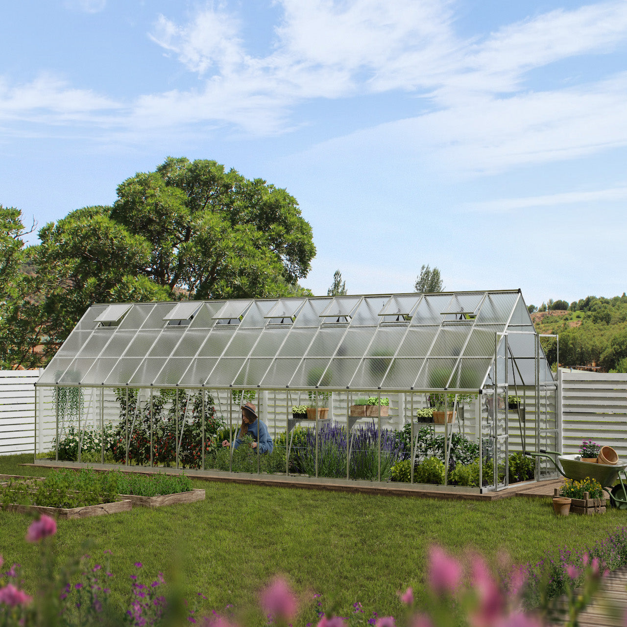 Palram - Canopia | Balance Greenhouse Kit With Clear 0.8mm Polycarbonate Glazing