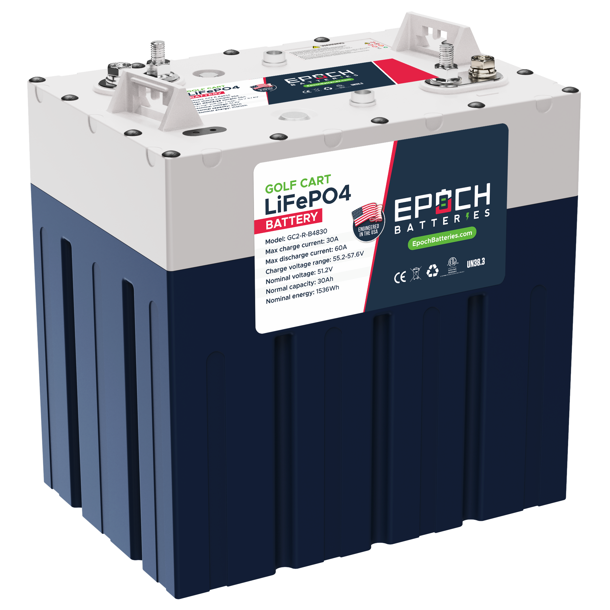 Epoch 48V 30Ah Ryobi Electric Lawn Motor - Replacement Lithium Battery Kit (Ryobi-48V-30Ah-Kit)